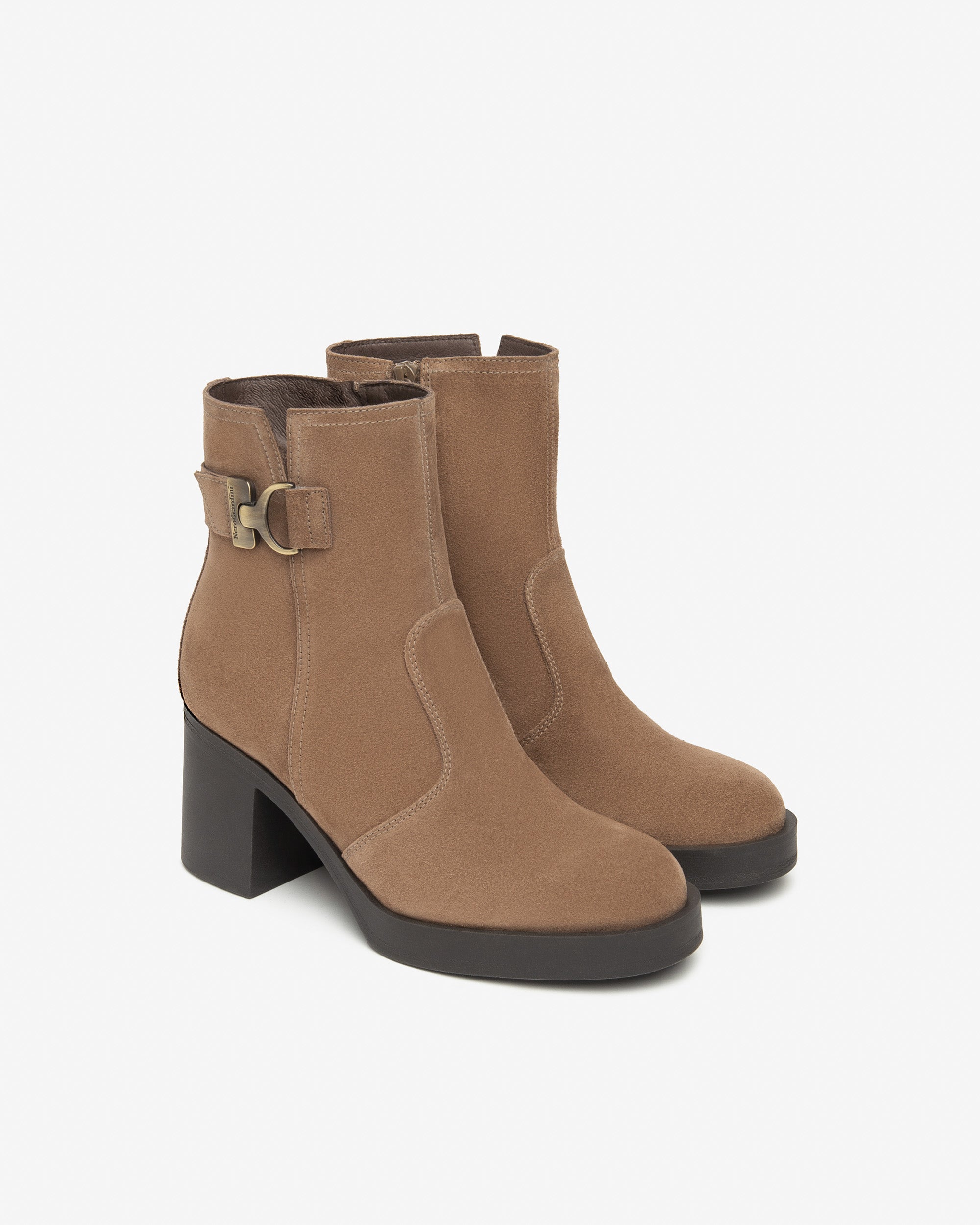 NeroGiardini Bottines Femme Cuir Velours Hiver
