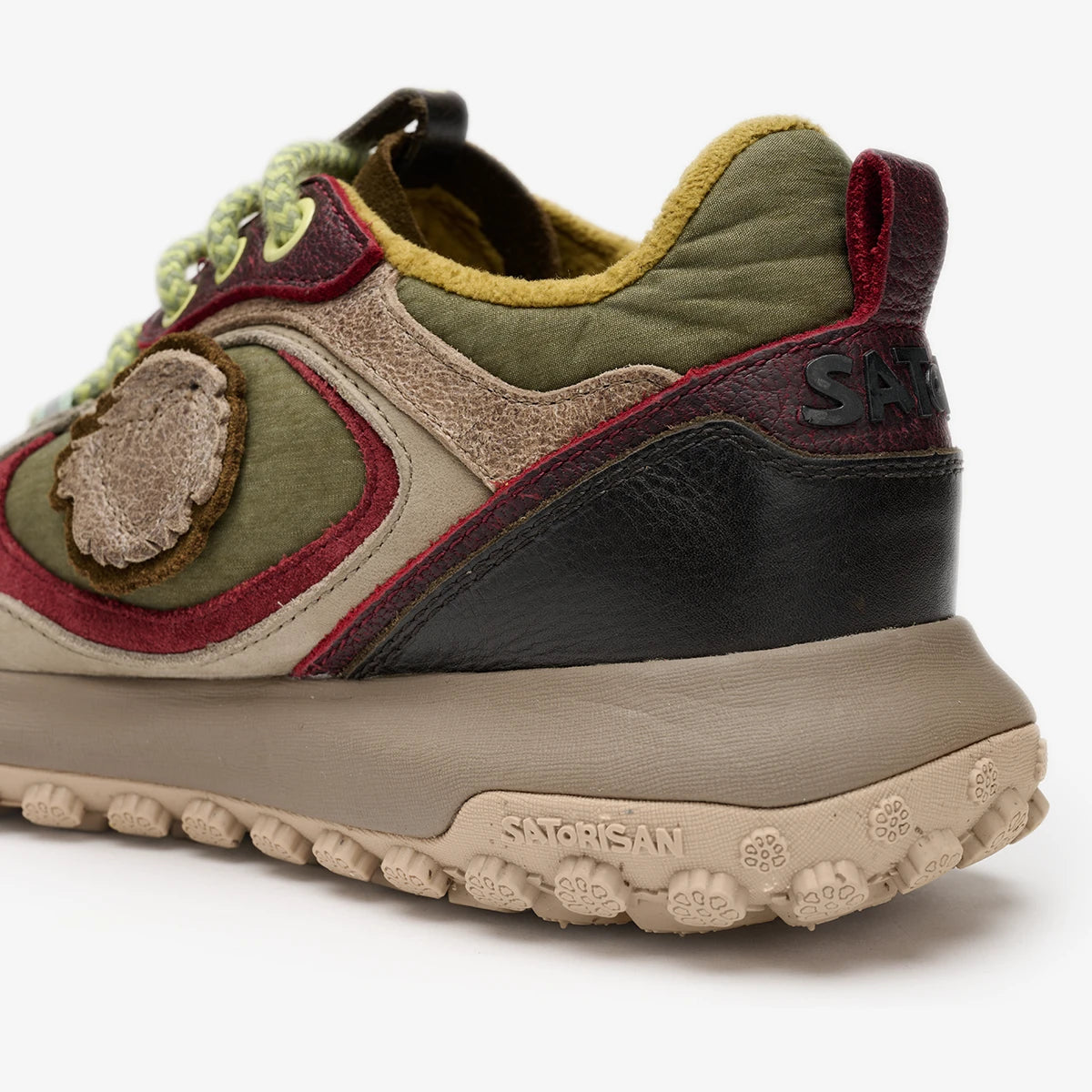 Satorisan Jagube Origin baskets khaki cuir