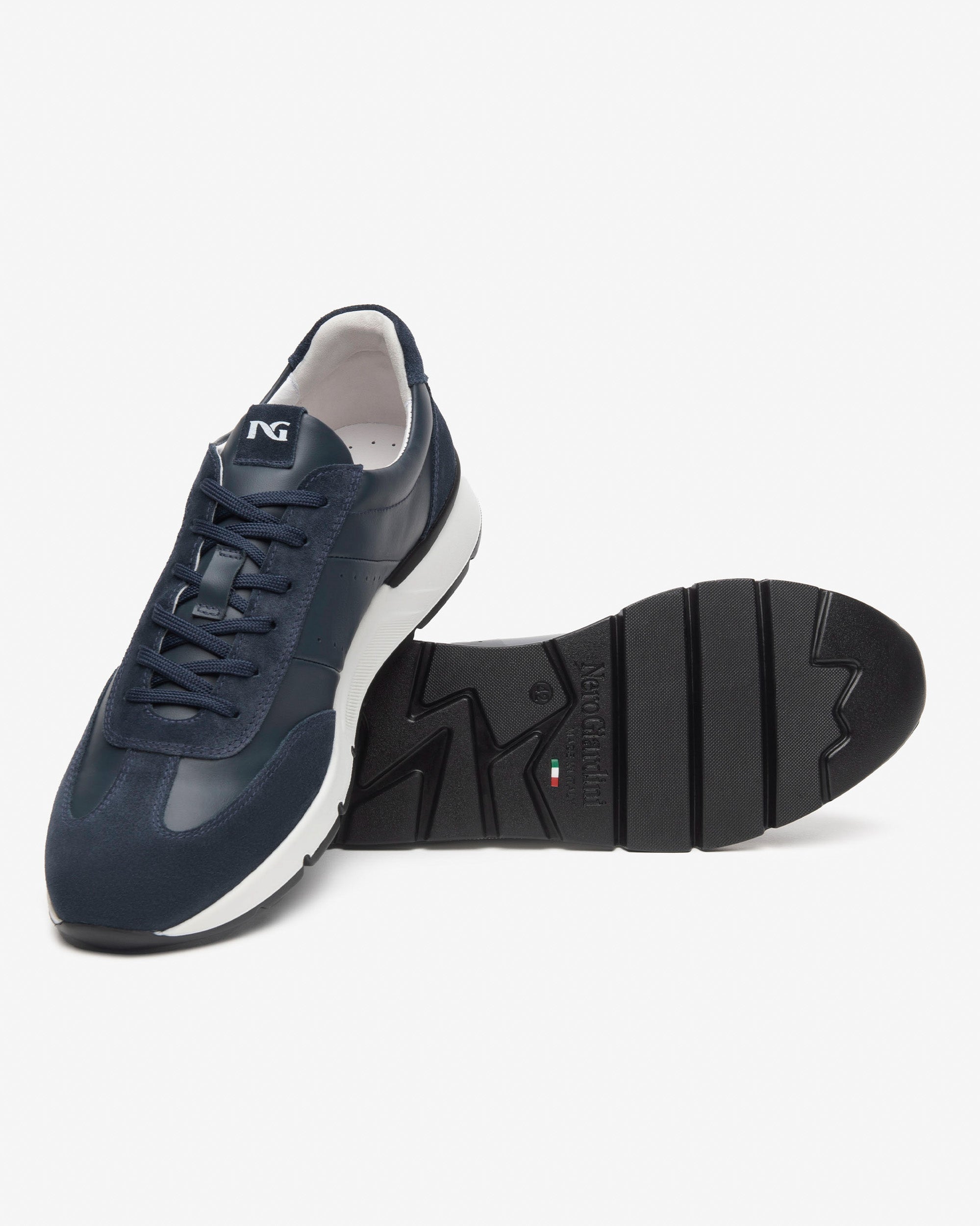 Nerogiardini Sneakers Homme Cuir Velours