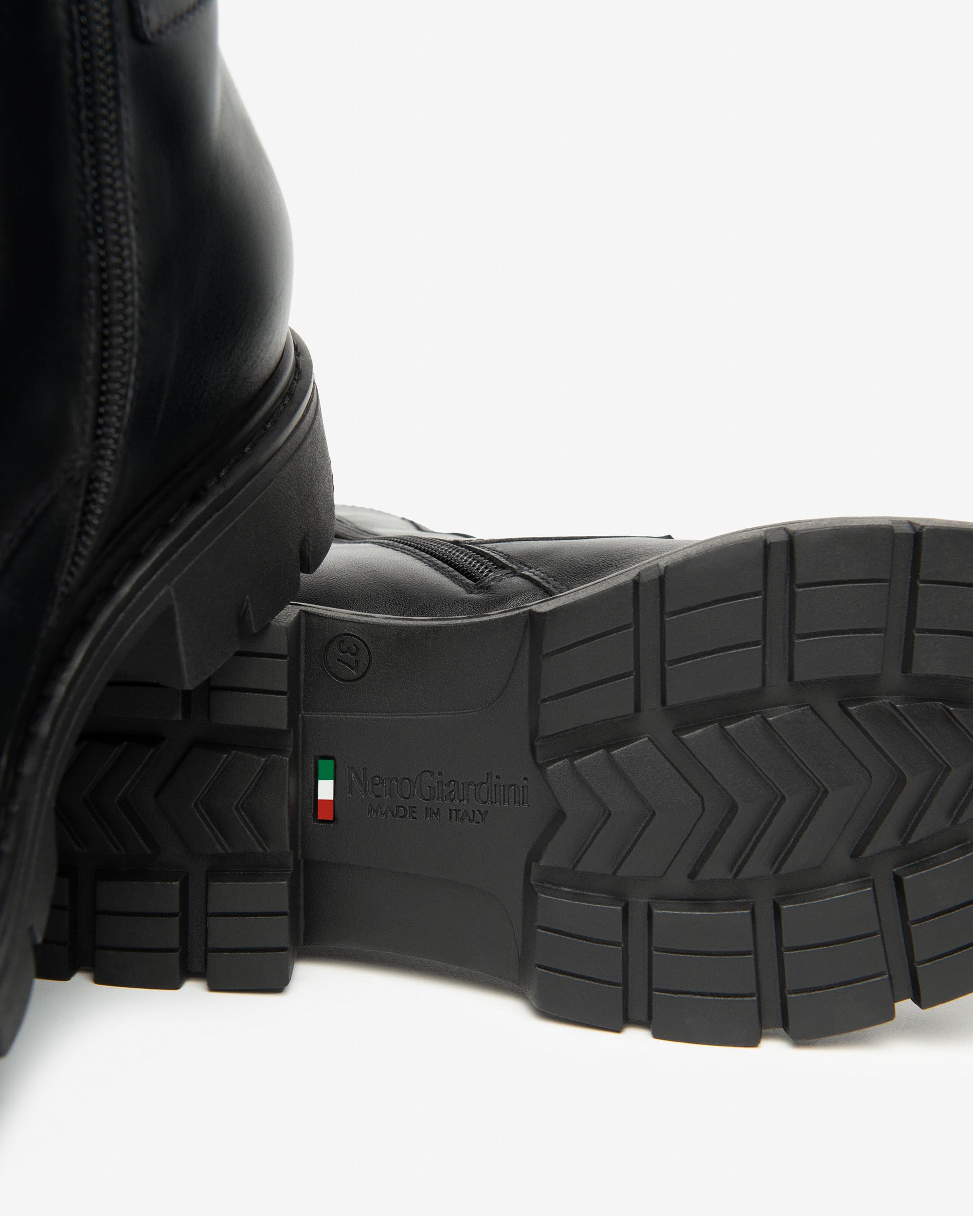 NeroGiardini Bottines Motardes Femme en Cuir boots cuir