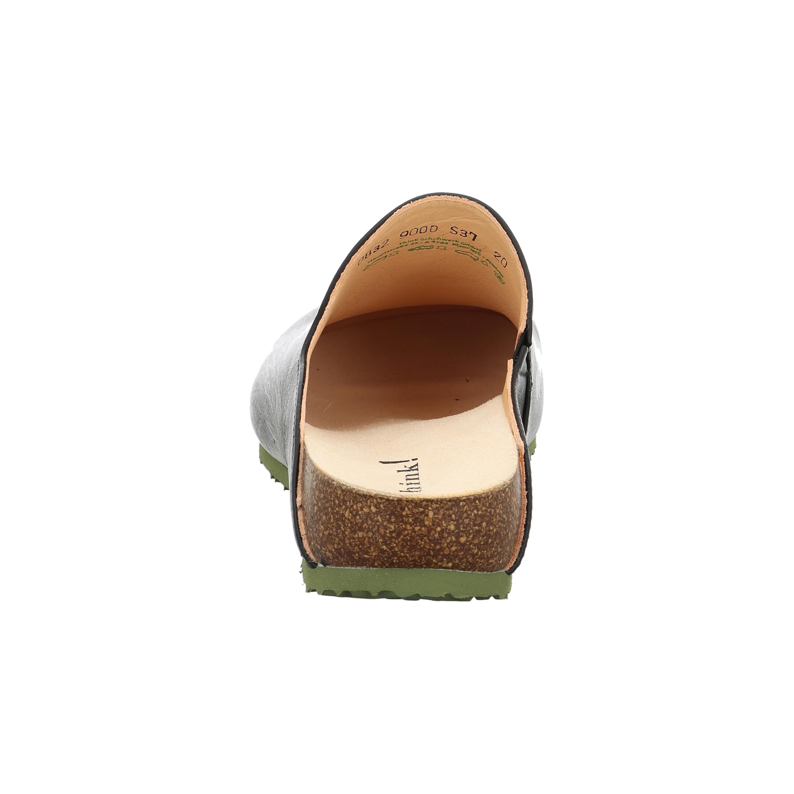 Think Julia mules femme noir cuir liège