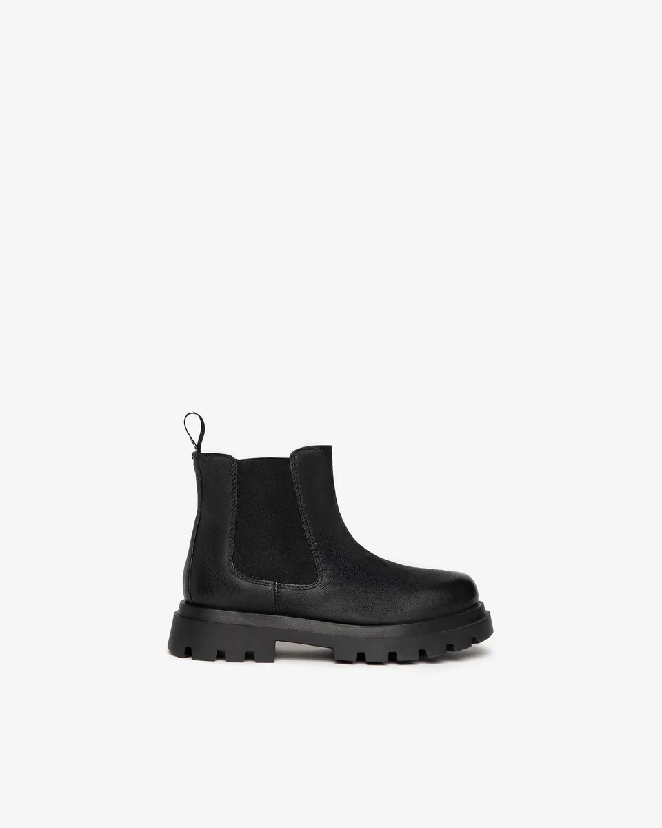 NeroGiardini Bottines Teens Garçon Cuir Velours Fermeture