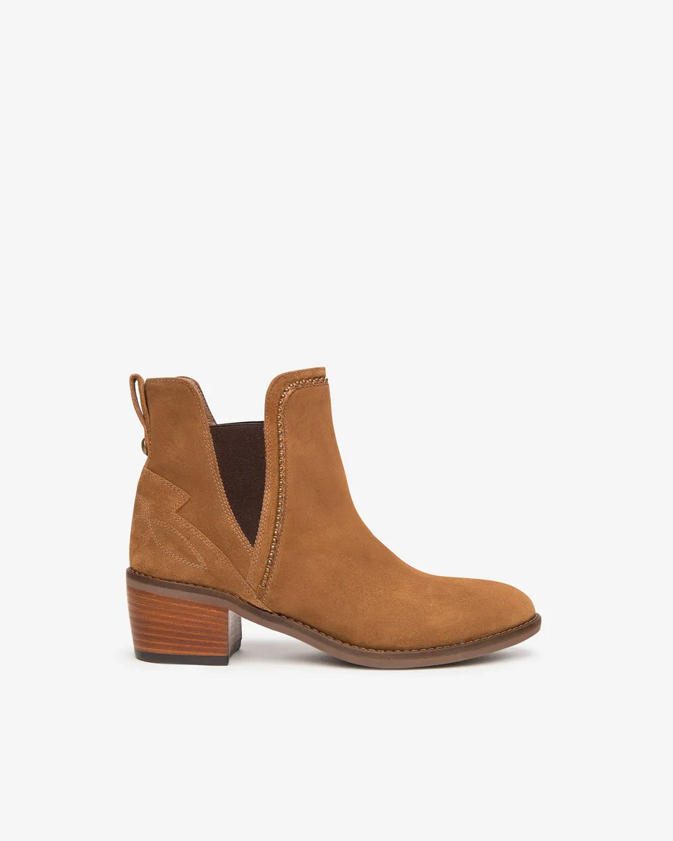 NeroGiardini Chelsea Femme Cuir Velours Bottines Hiver