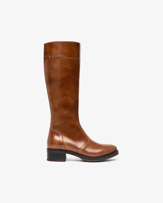 NeroGiardini Bottes Femme Cuir Confort Hiver