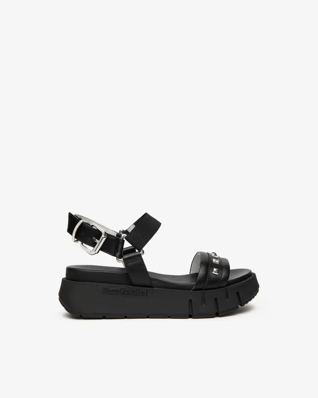 Nerogiardini Sandales Femme Cuir Été Confort Ville