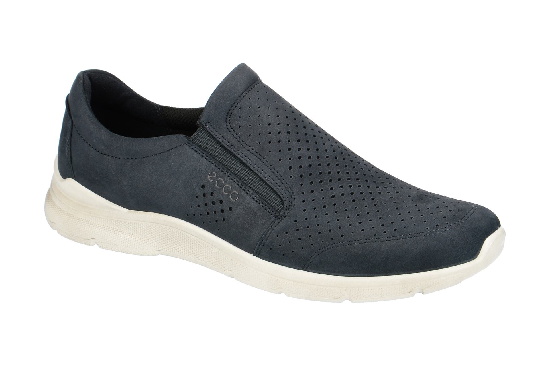 ECCO Irving basket homme navy cuir