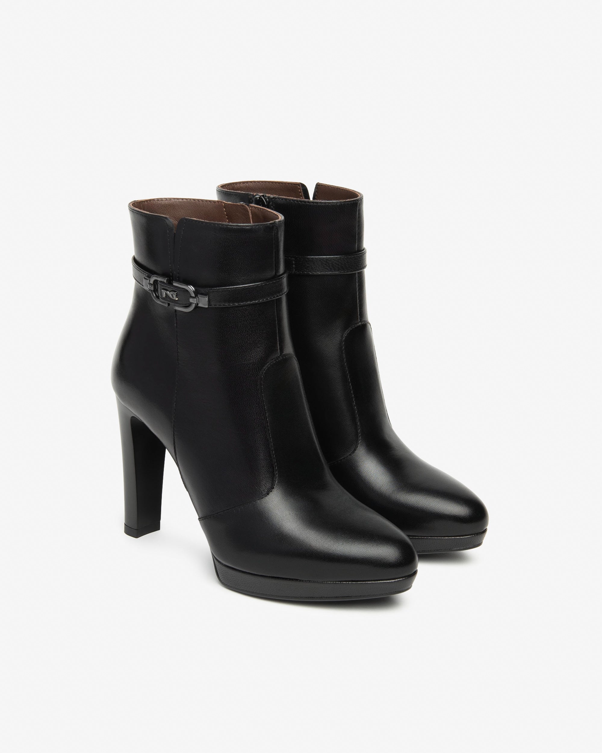 NeroGiardini Bottines Femme Cuir Premium Mariage