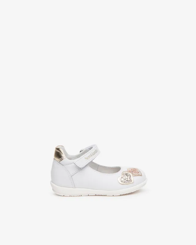 Nerogiardini Ballerines Baby ballerines fille cuir lamé