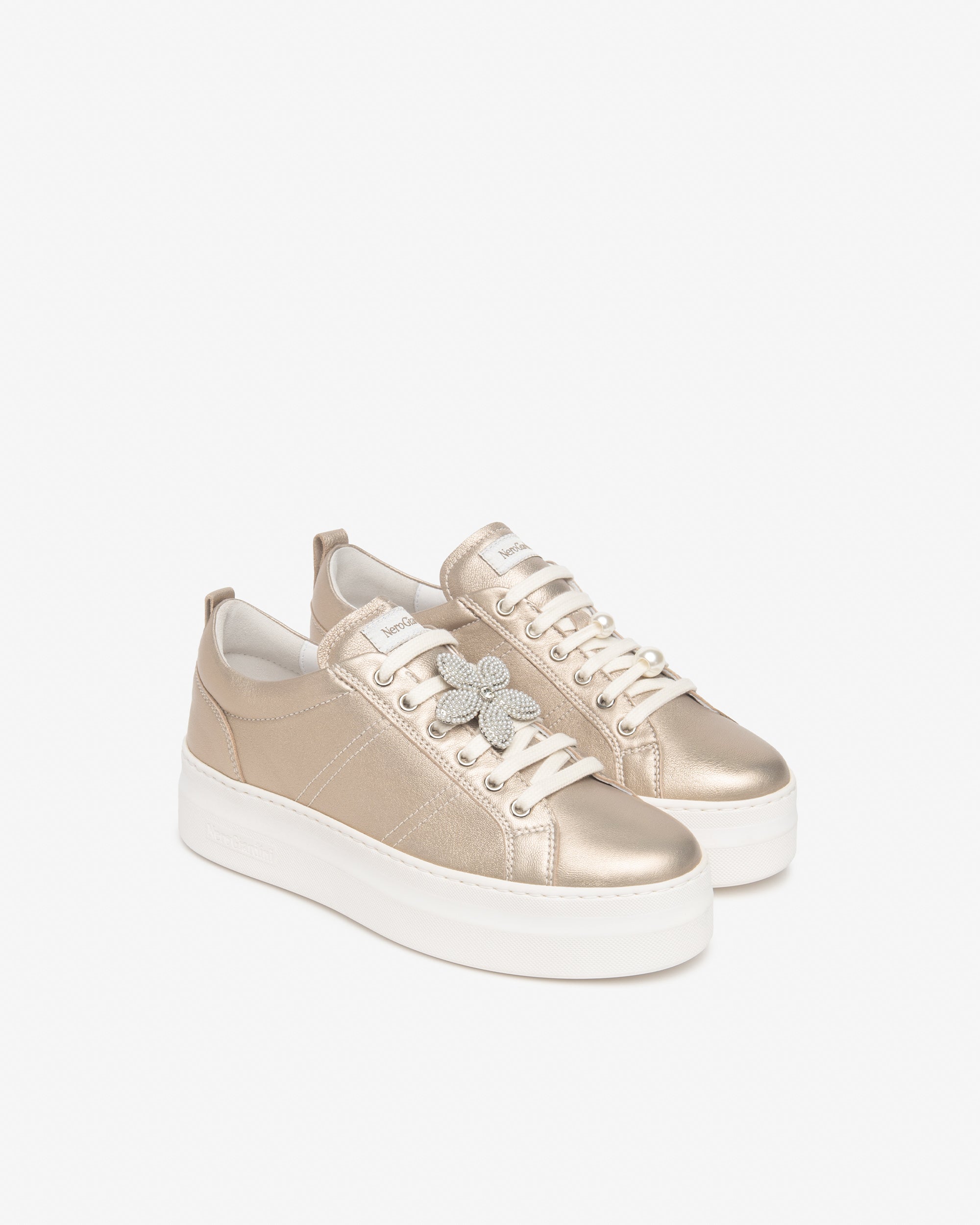 NeroGiardini Sneakers Femme Cuir Confort Quotidien