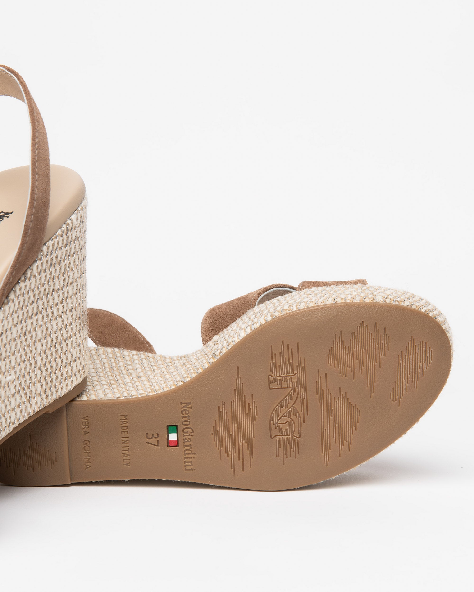 NeroGiardini Sandales Femme Cuir Velours Été Confort