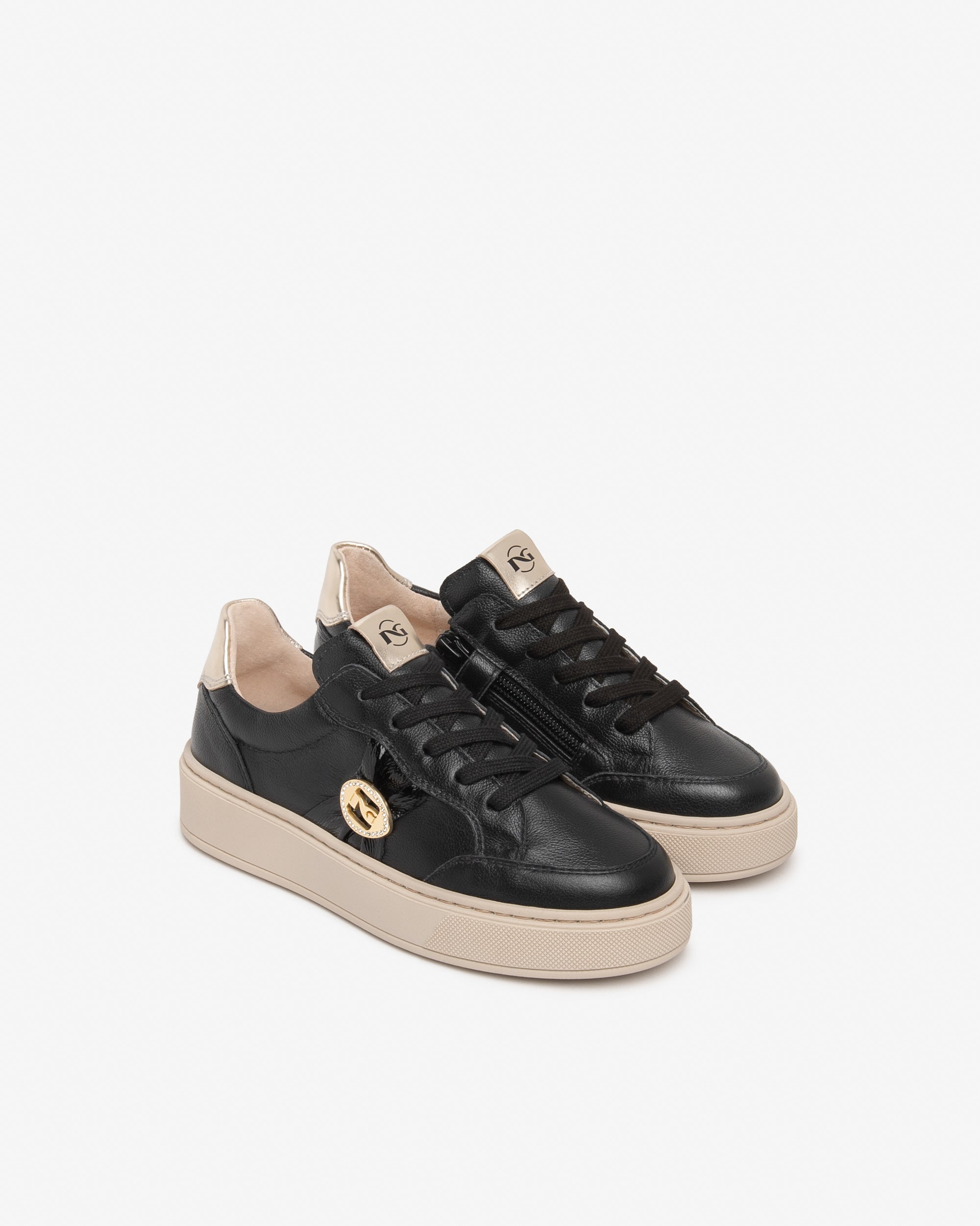 NeroGiardini Sneakers Teen Fille Cuir Vernis Zip