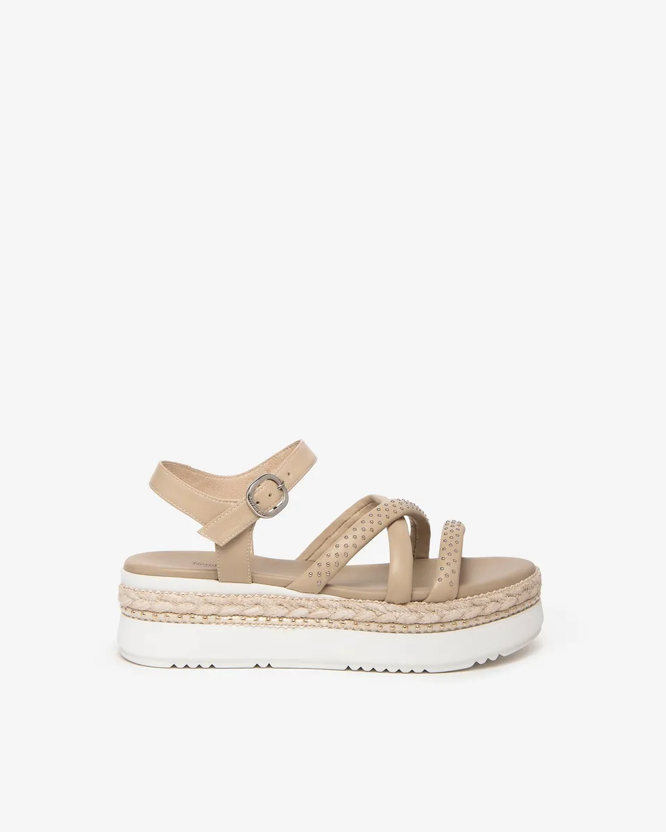 NeroGiardini Sandales sandales femme cuir Made in Italy
