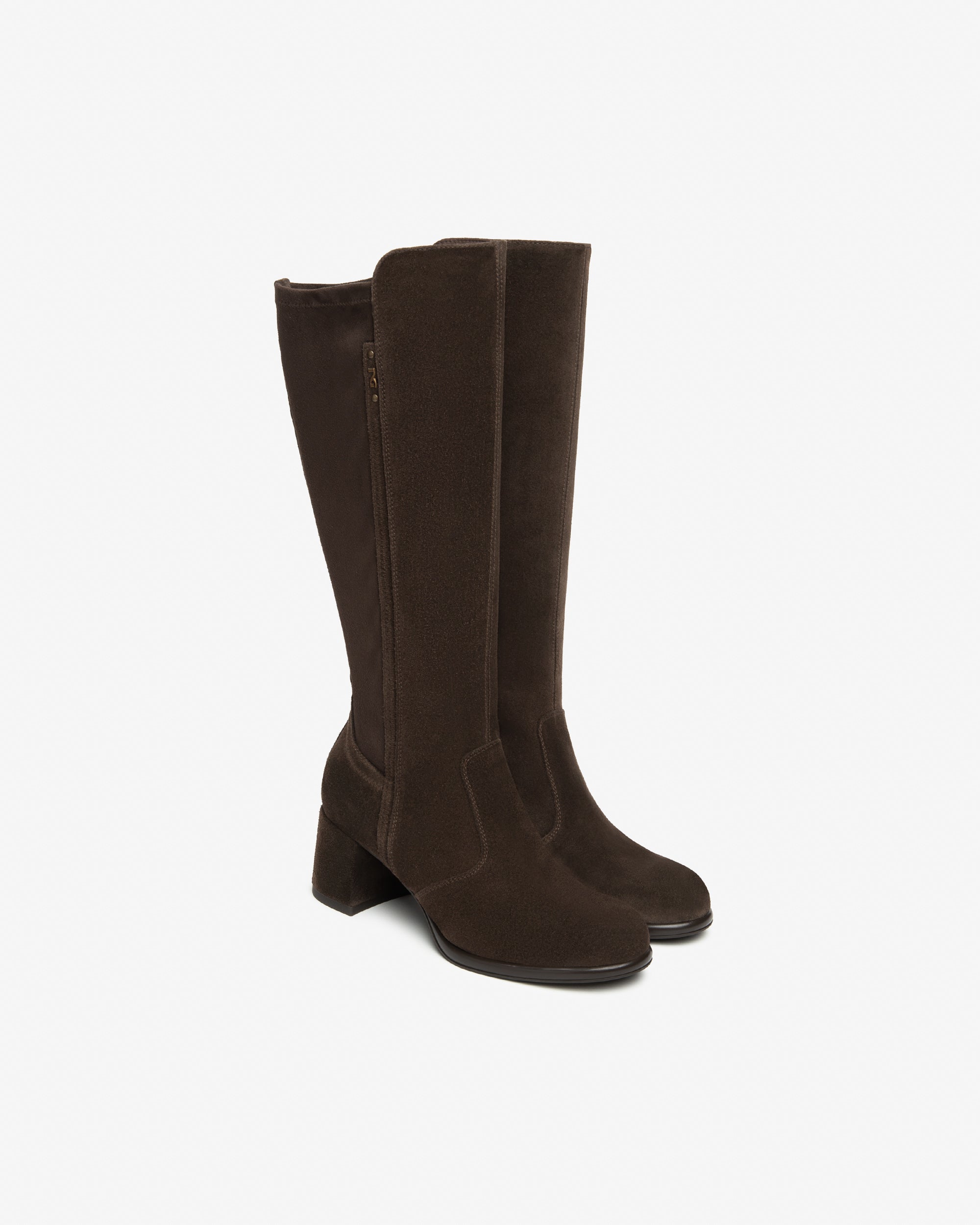 NeroGiardini Bottes Femme Cuir Velours Bottes 35-41 Hiver
