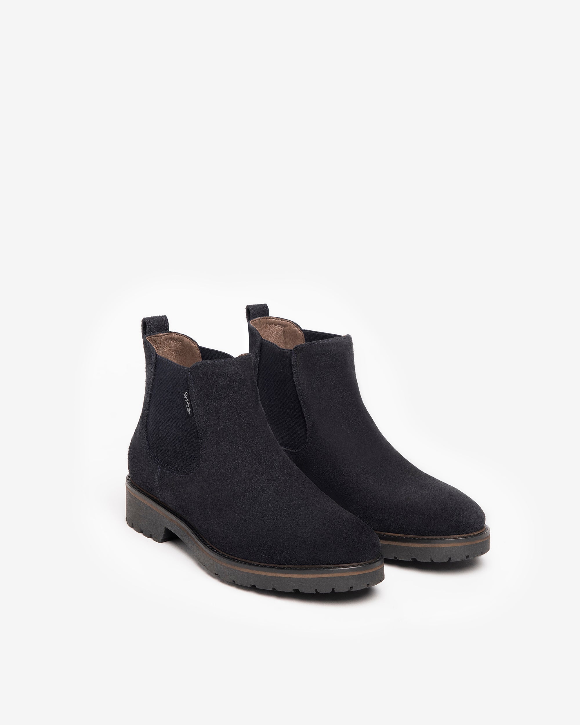 NeroGiardini Bottines Chelsea Femme Cuir Velours