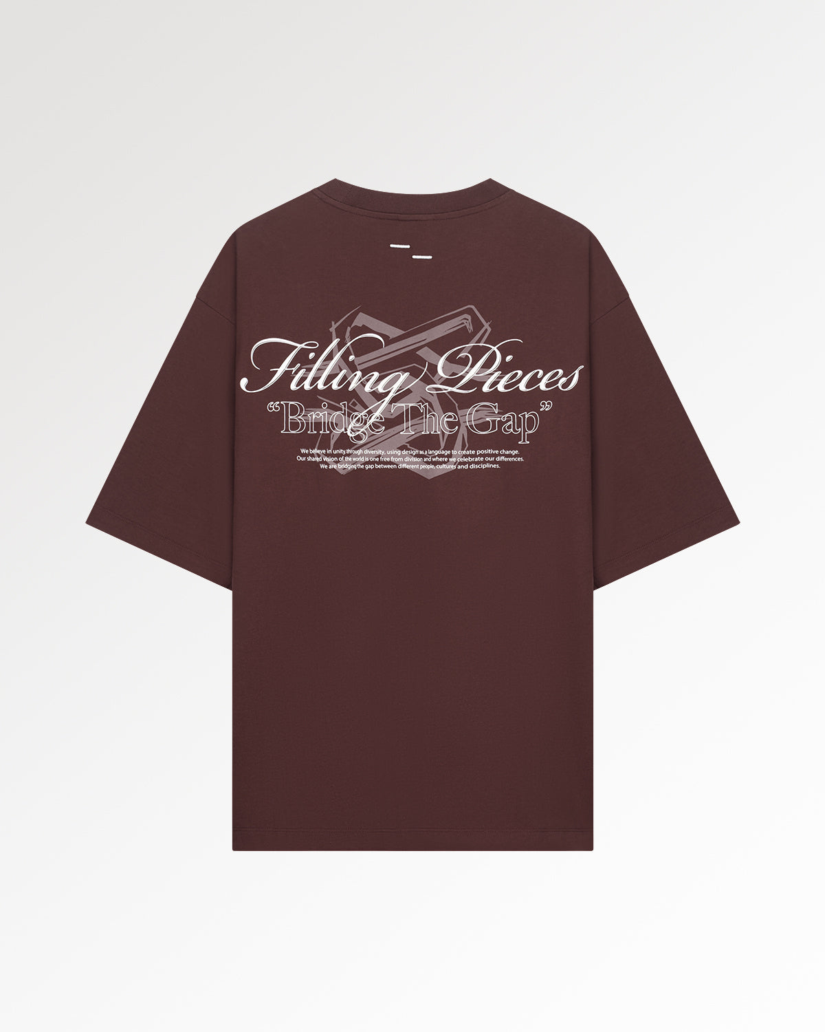 Filling Pieces Boxy Bridge the Gap T-Shirt marron coton bio