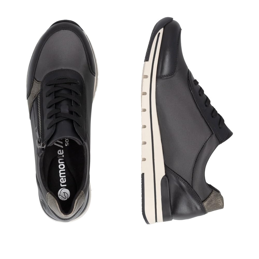 Remonte R6700 Baskets Basses Femme Noir 39 EU Stretch