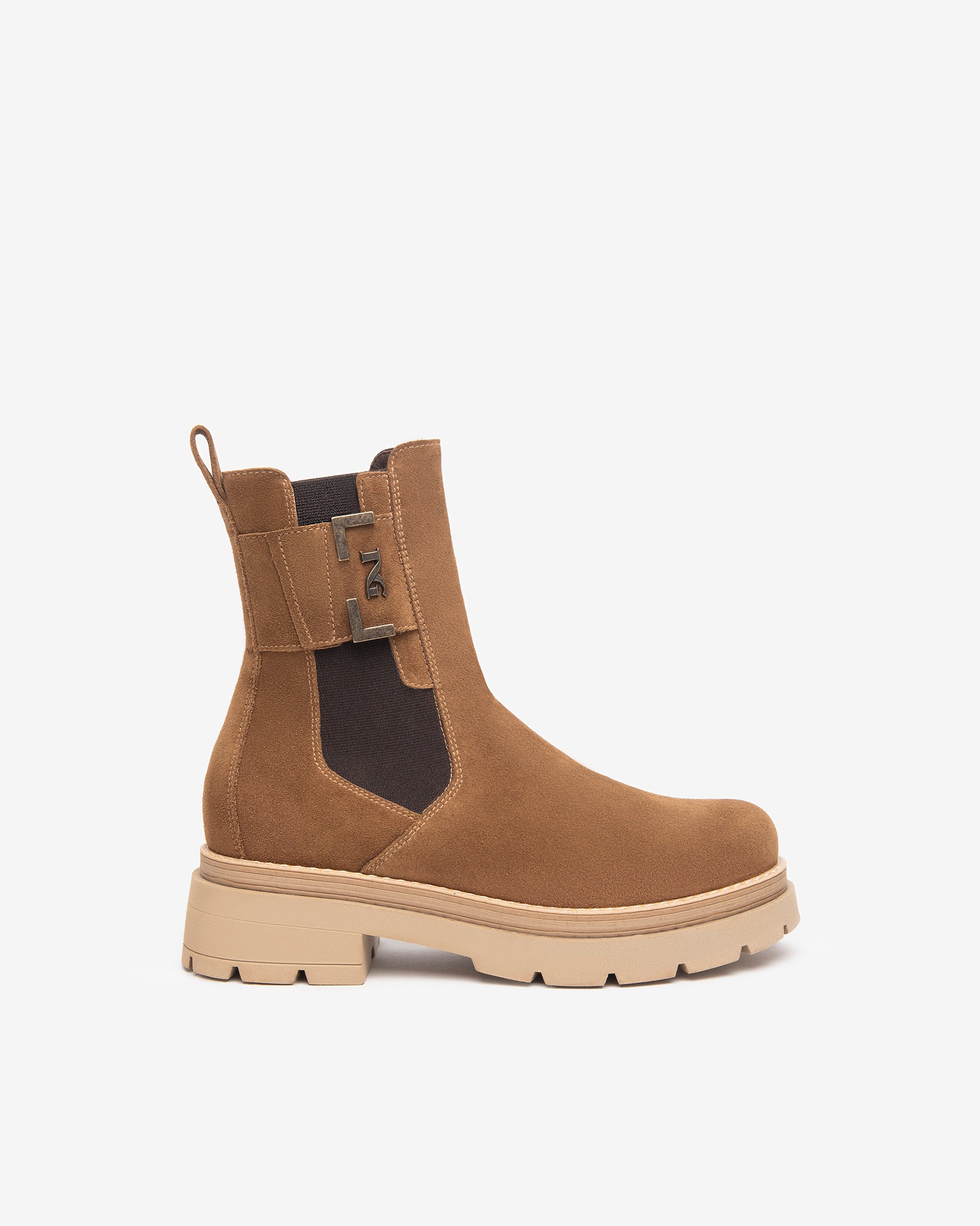 NeroGiardini Bottines Chelsea Femme Cuir Velours Hiver
