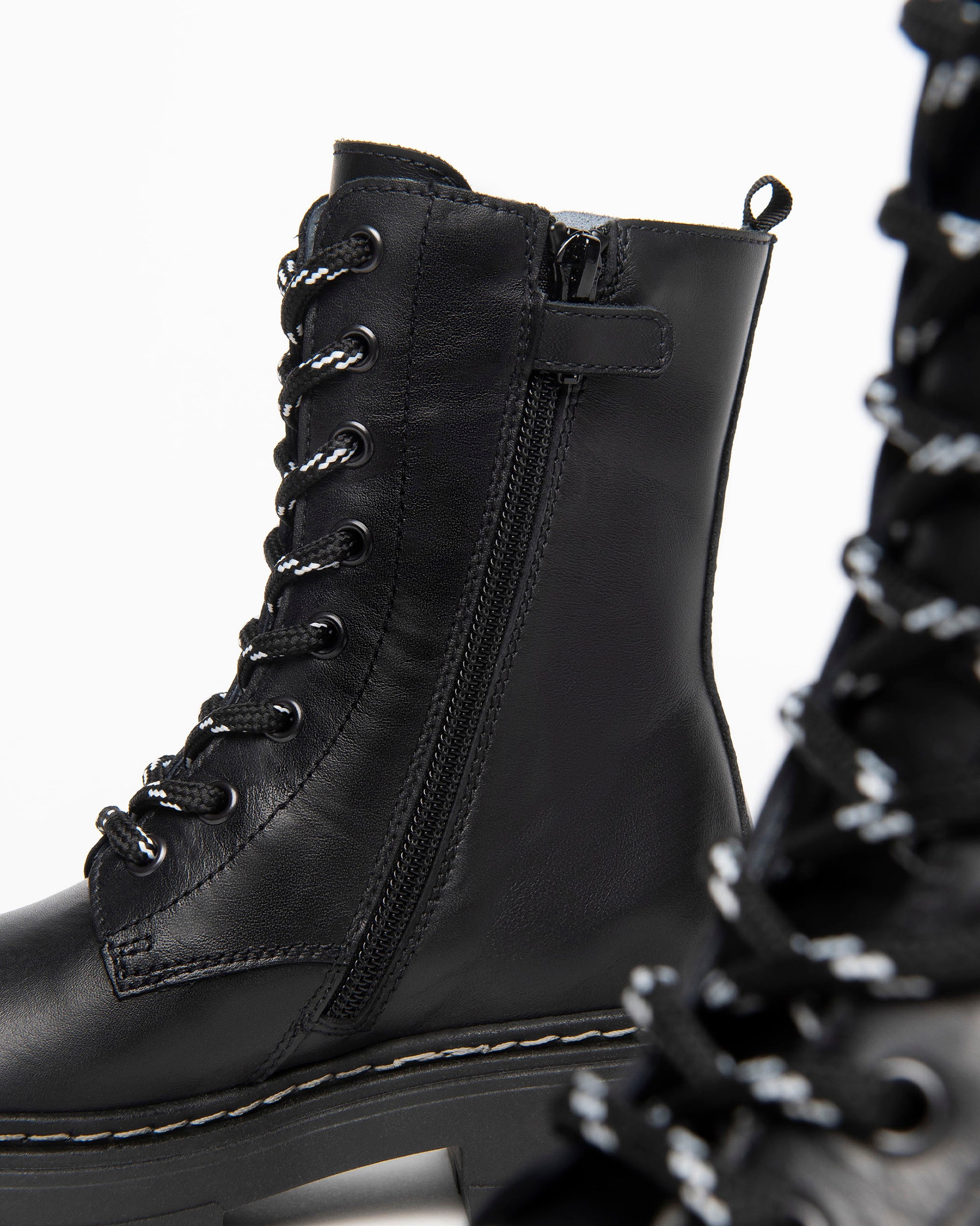 NeroGiardini Bottines Fille Cuir Lacets Zip 27-39