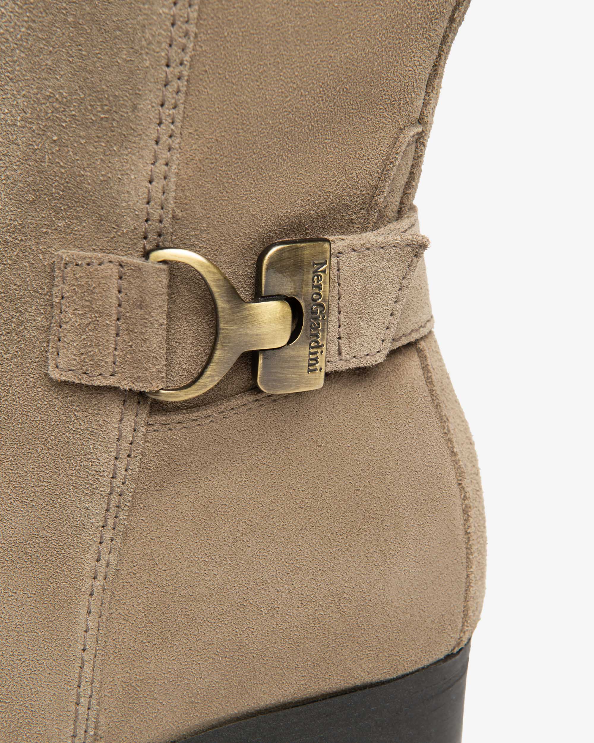 NeroGiardini Bottes Bottes Cuir Velours Femme 38