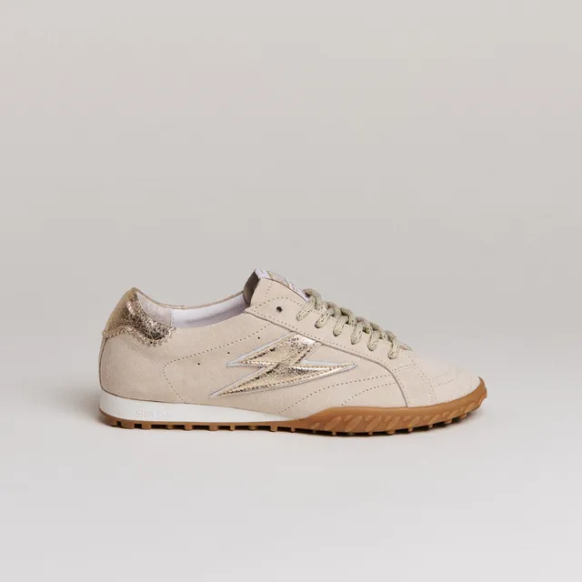 SMR Mary D614 baskets beige or daim semelle crantée
