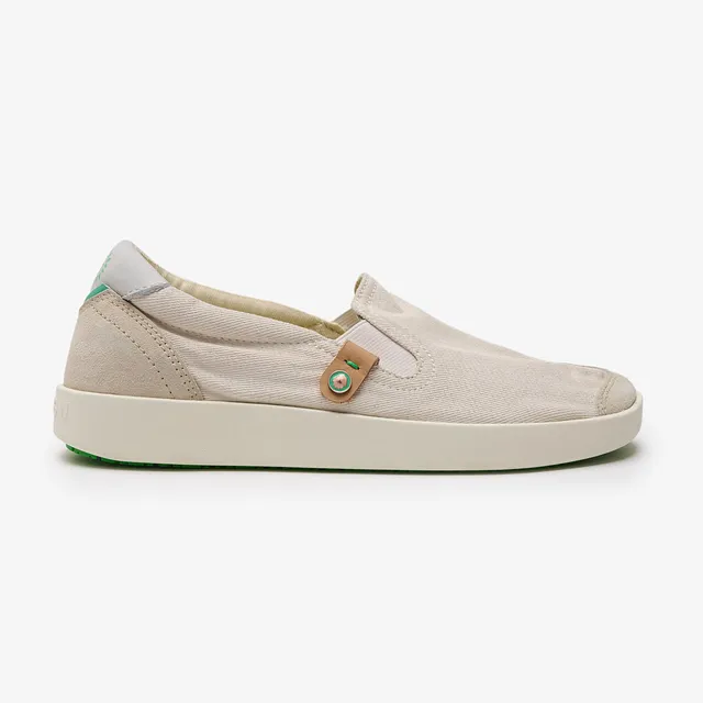 Satorisan Kung Fu Cotton Vintage slip-on blanc toile