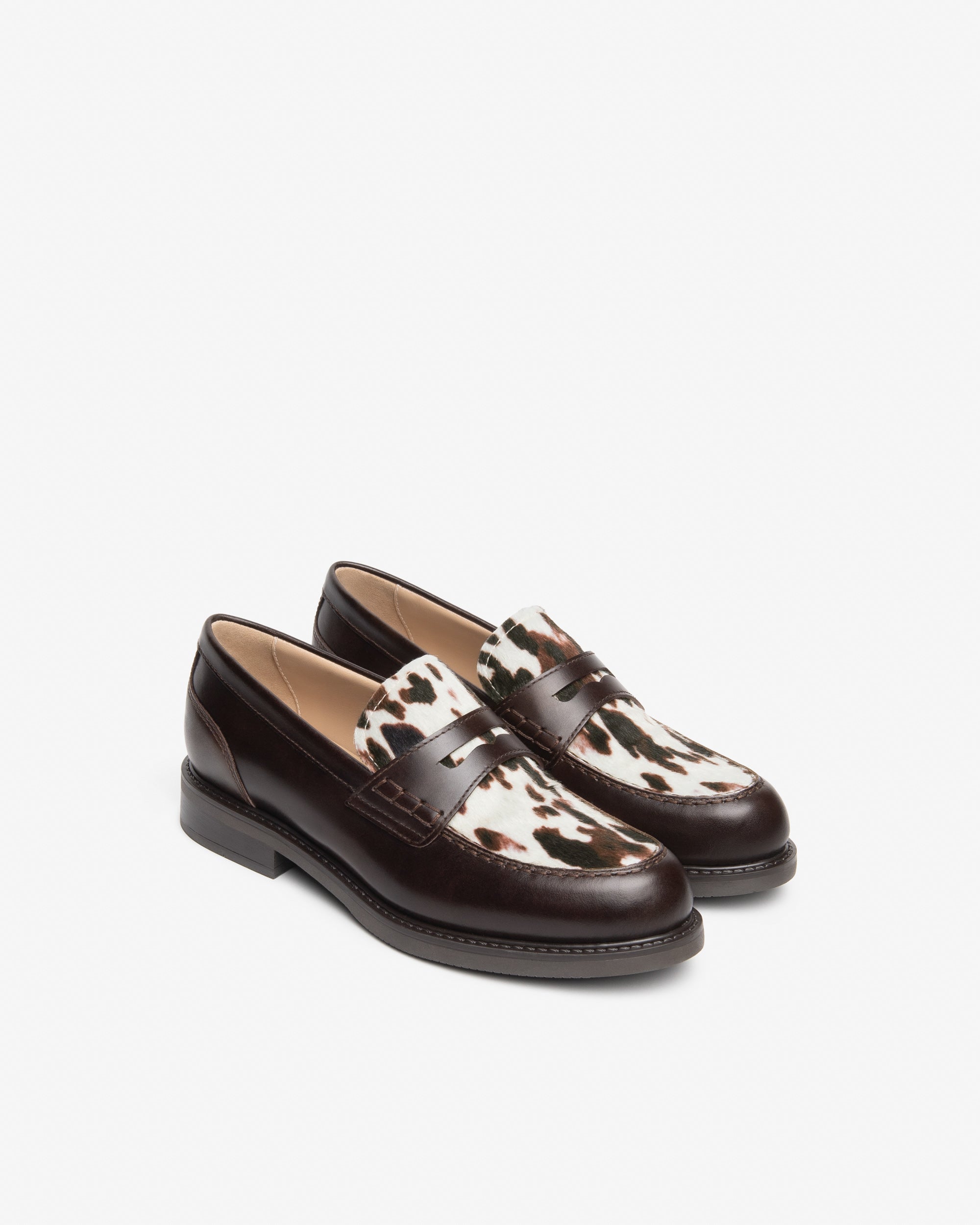 Nerogiardini Mocassins mocassins cuir femme imprimé animalier