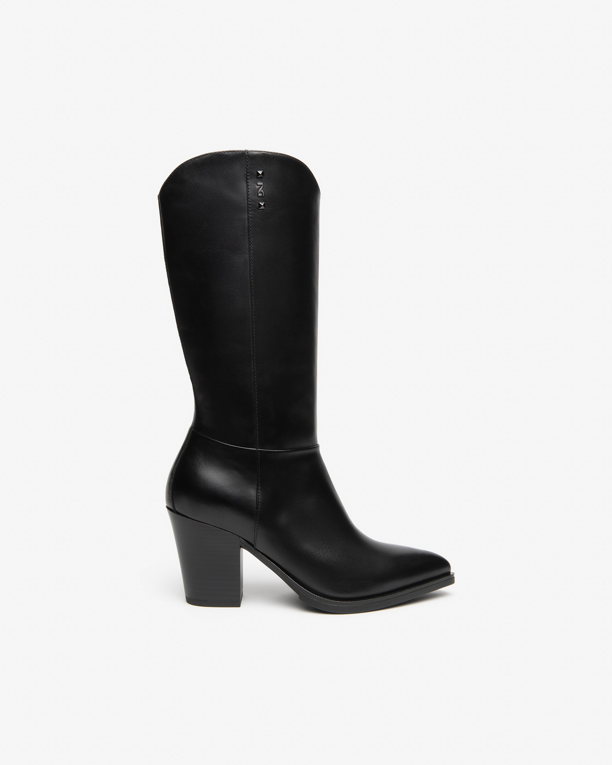 Nerogiardini Bottes Femme Cuir Western Talon 80 mm