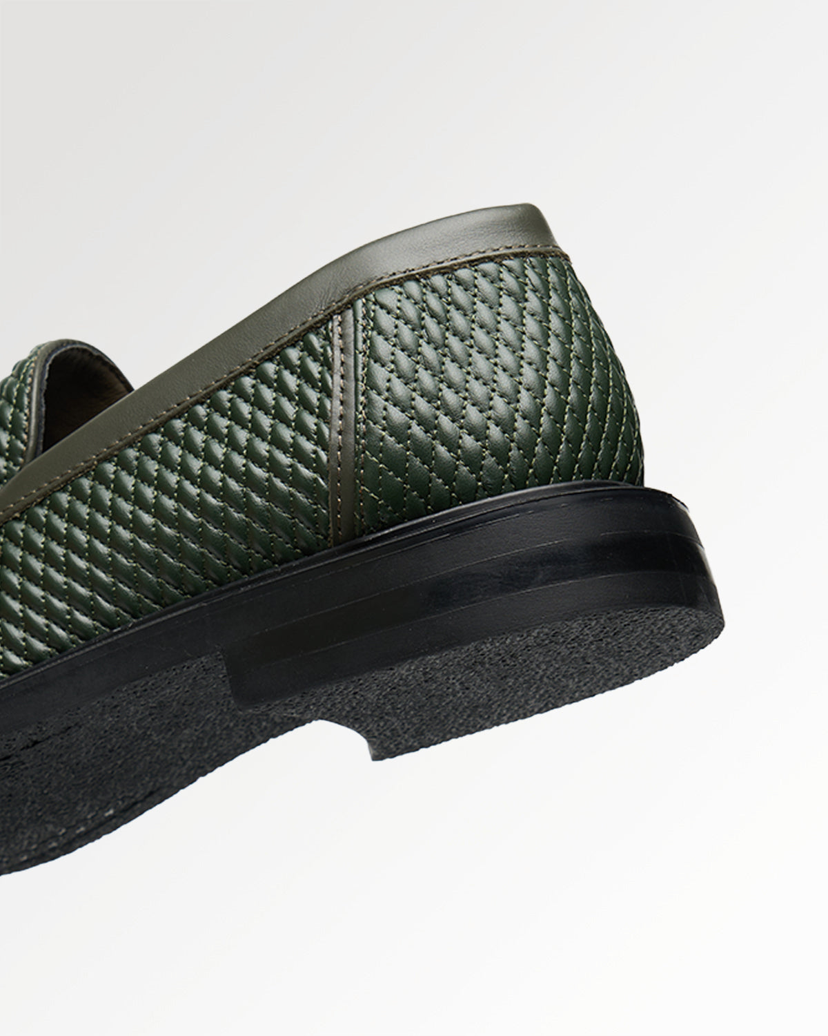 Filling Pieces Reed mocassins cuir vert foncé