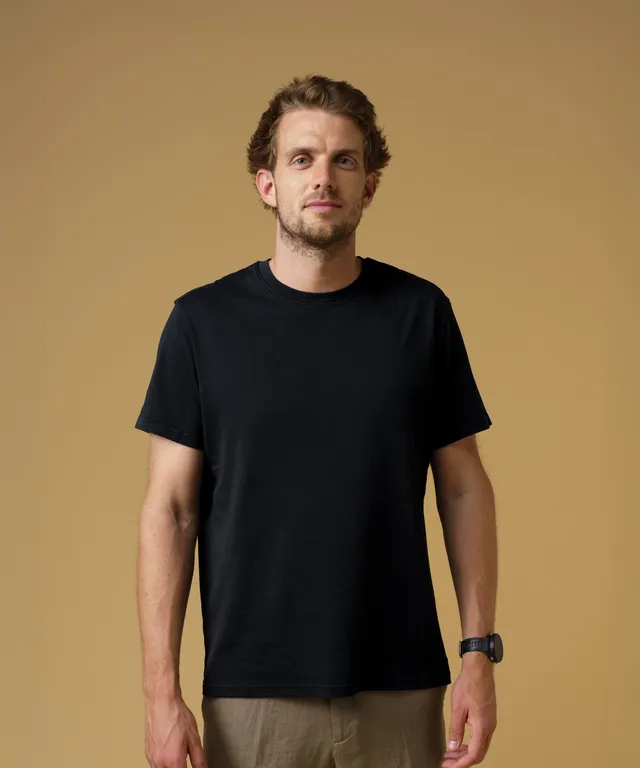 JAK T-Shirt 01 t-shirt homme noir coton bio