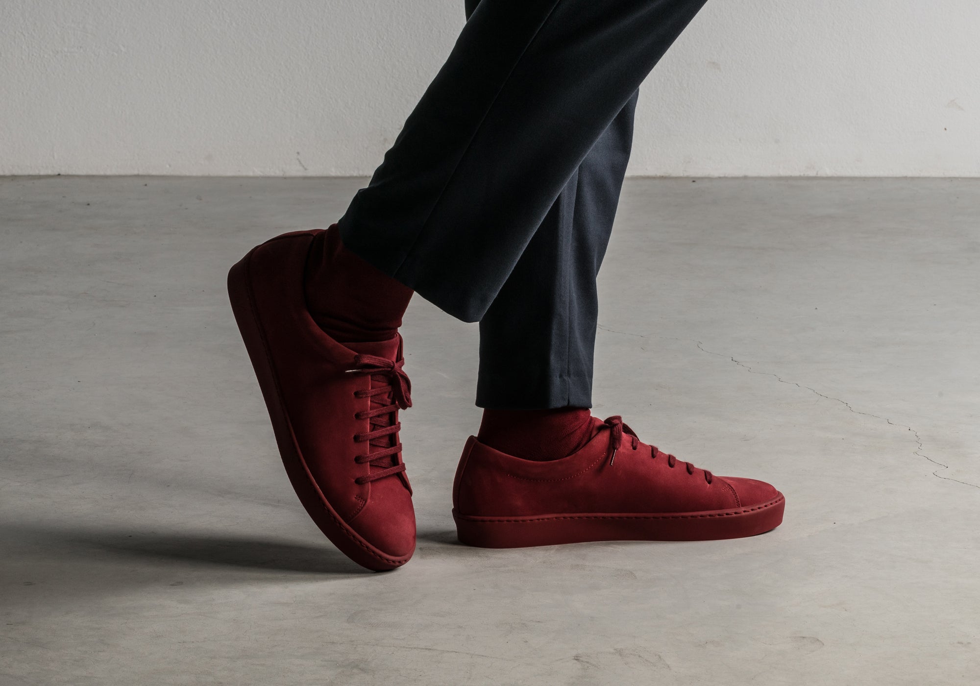 JAK Royal Nubuck Berry sneakers nubuck rouge