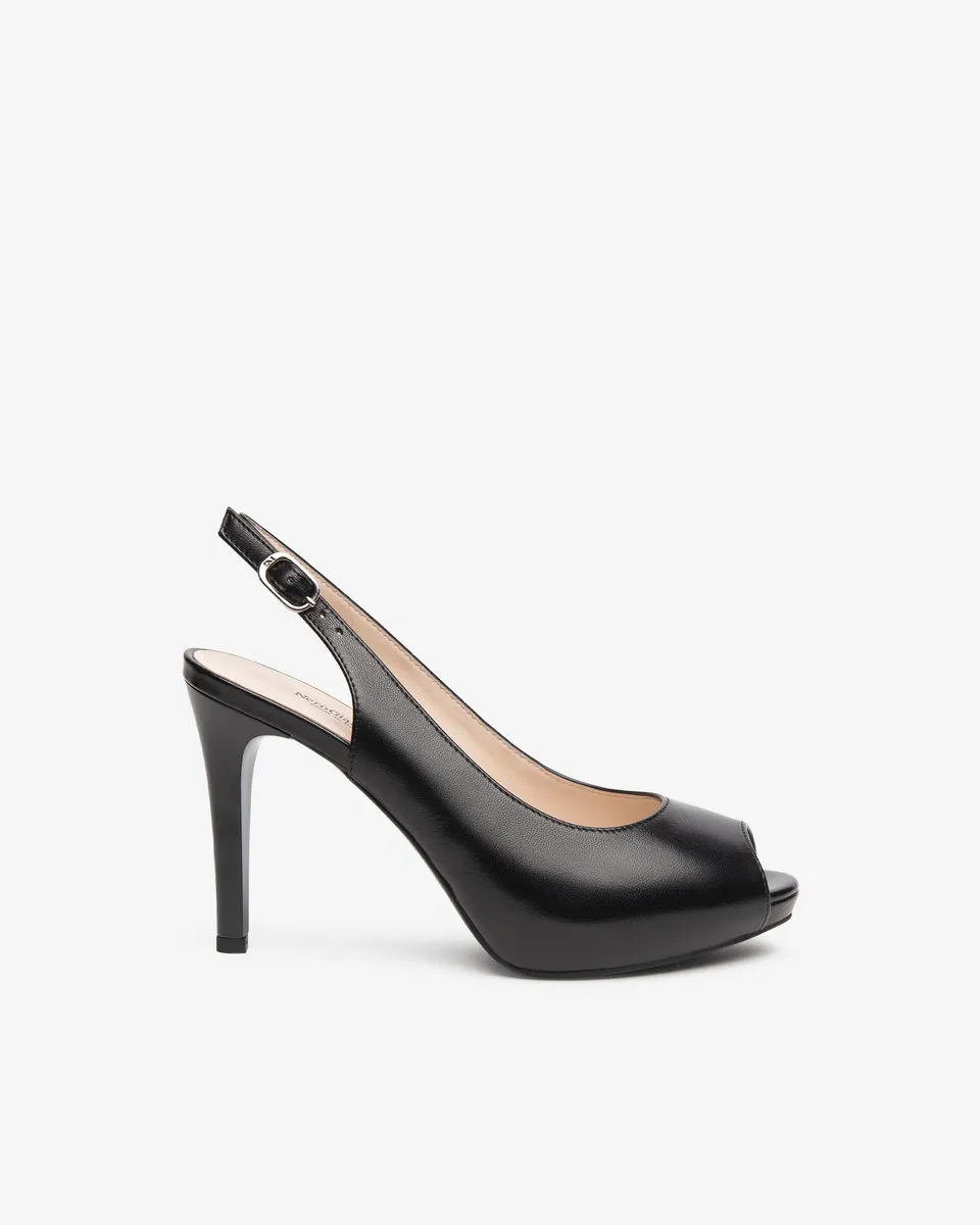 Nerogiardini Escarpins Cuir Slingback Talon 9,5 cm
