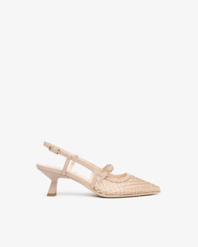 Nerogiardini Slingbacks Femme Cuir Toile Bureau 38