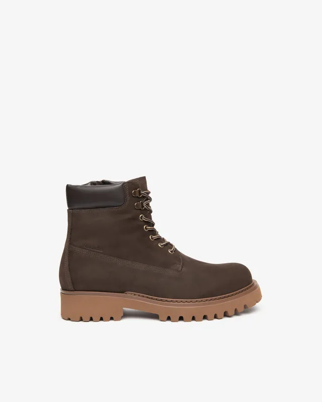 NeroGiardini Bottines Homme Cuir Lacets Zip Semelle Crantée