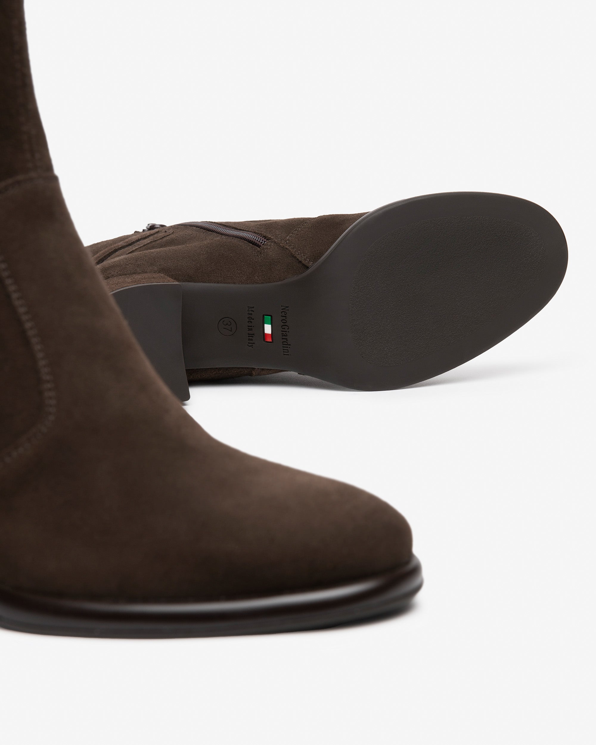 NeroGiardini Bottines Femme Daim Tissu Talon 60