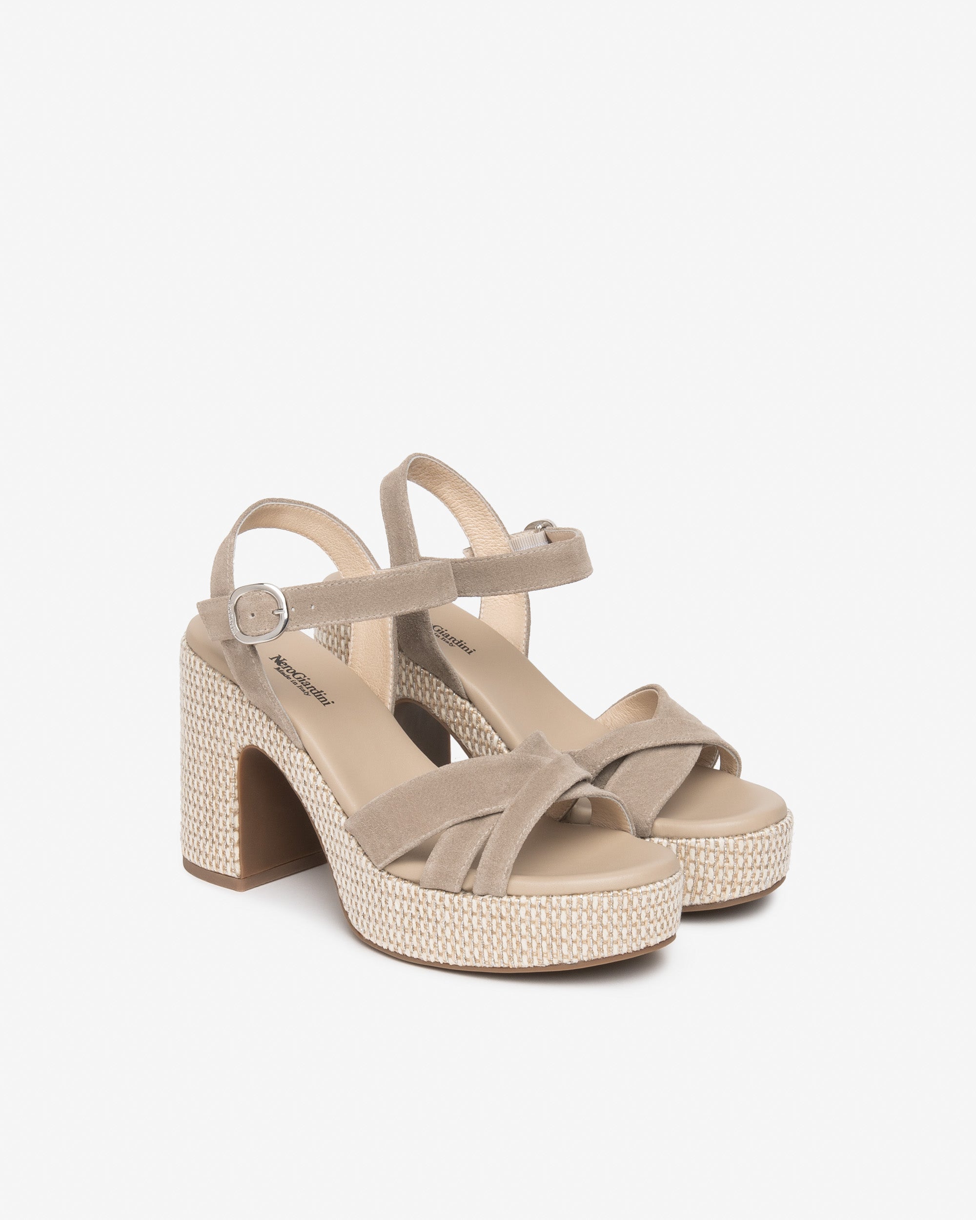 NeroGiardini Sandales Sandales Femme Cuir Velours Été