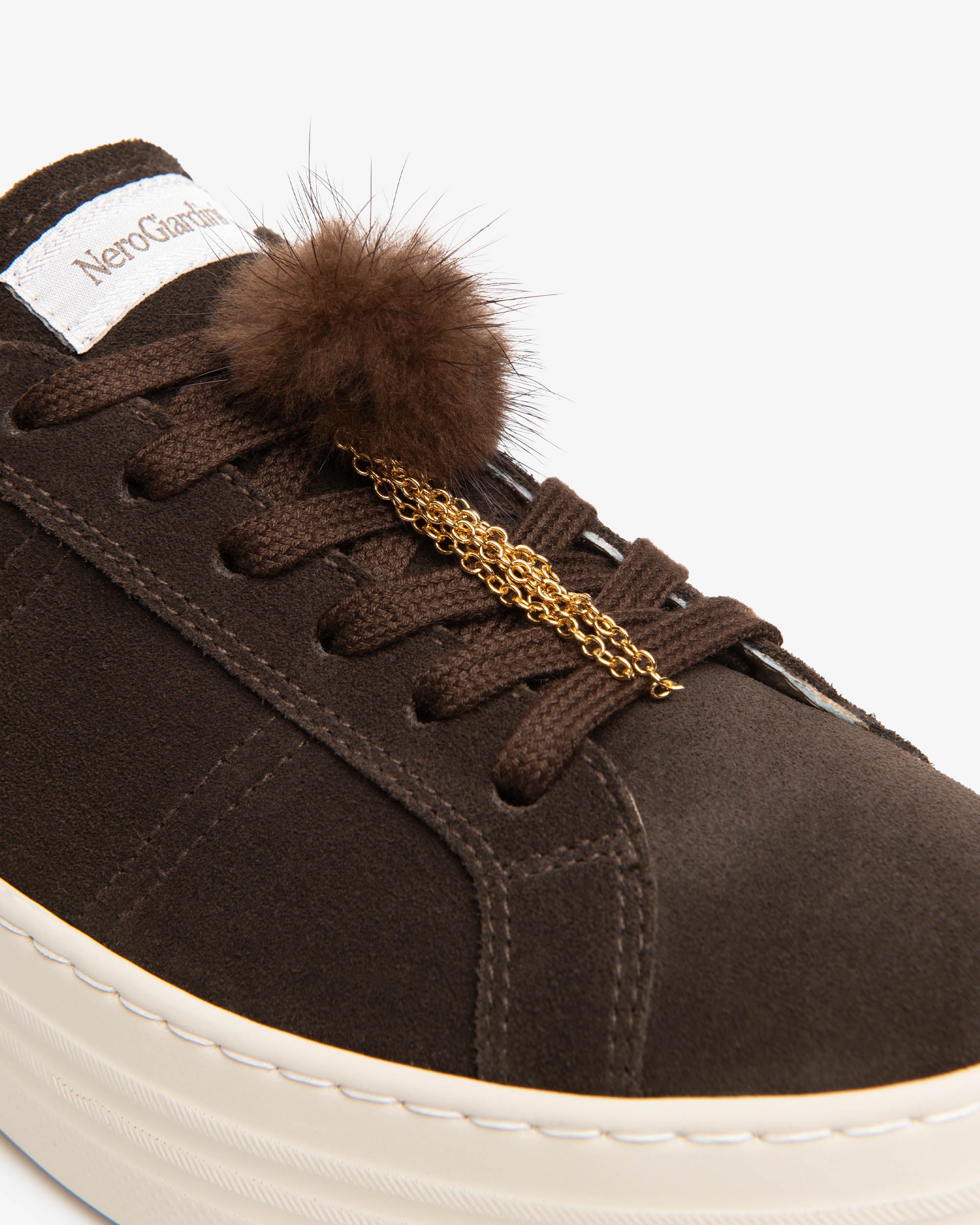 NeroGiardini Sneakers Femme Daim Plateforme 40 mm
