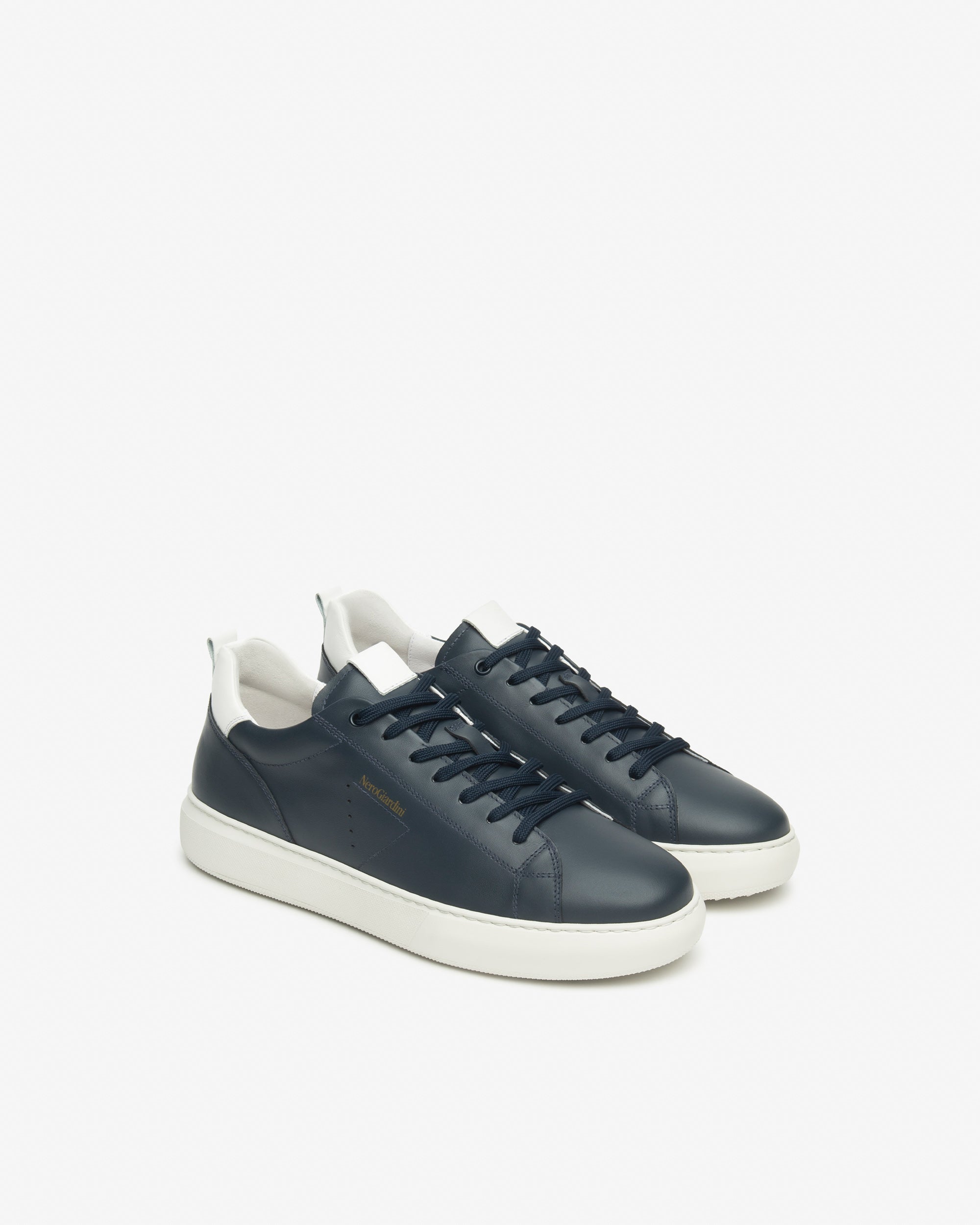 NeroGiardini Sneakers Homme en Cuir baskets cuir made in Italy