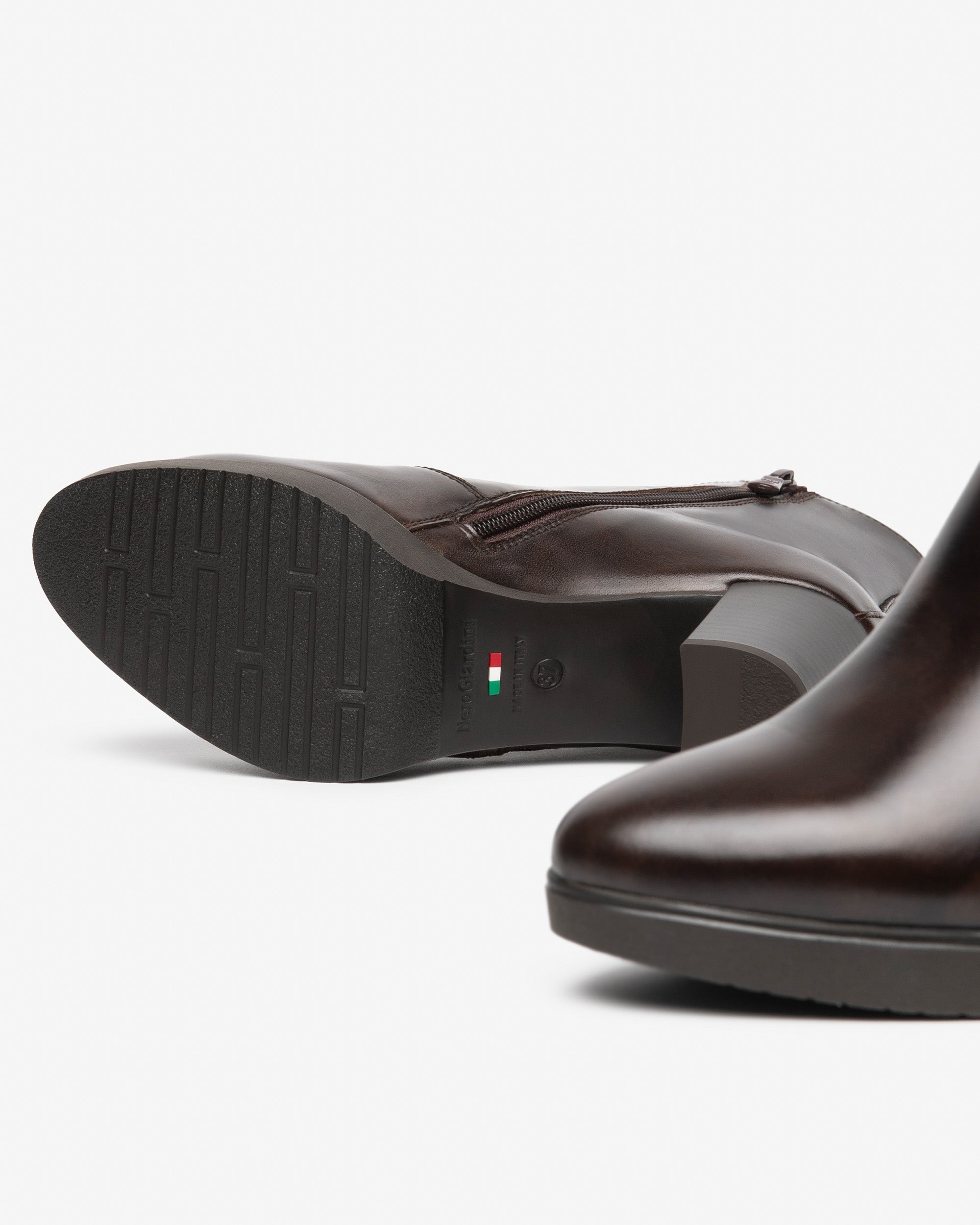 Nerogiardini Bottines Cuir Femme Talon 70mm