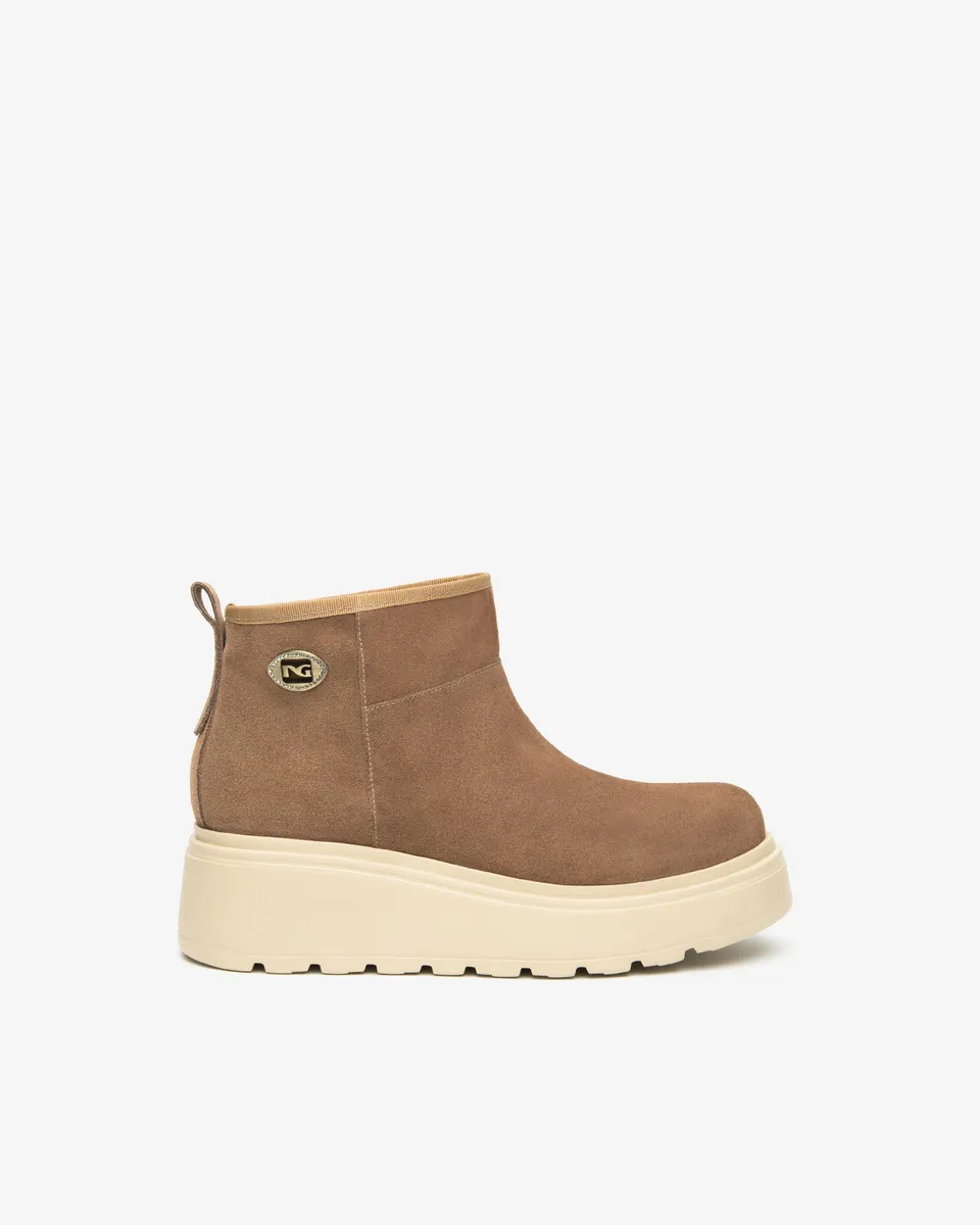 NEROGIARDINI Bottines Femme Cuir Velours Confort Ville Pointure 37