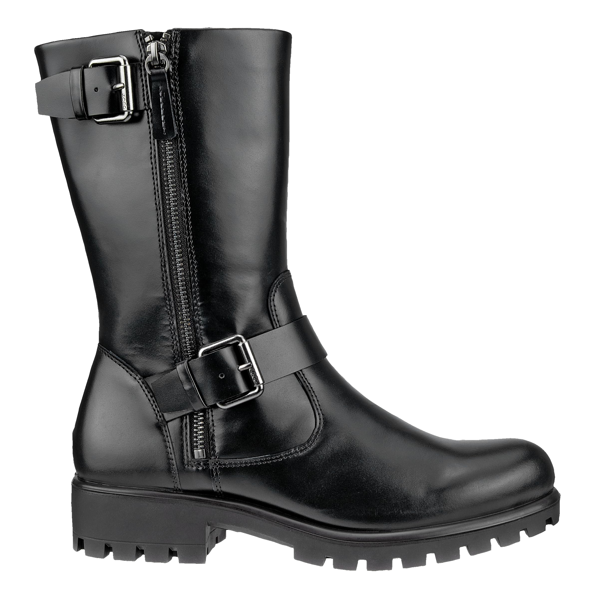 Ecco Modtray Boots Femme 35 EU Noir Cuir Motarde