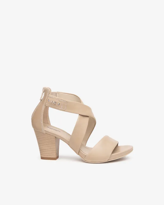 NeroGiardini Sandales Femme Cuir Talon 7,5 cm Zip