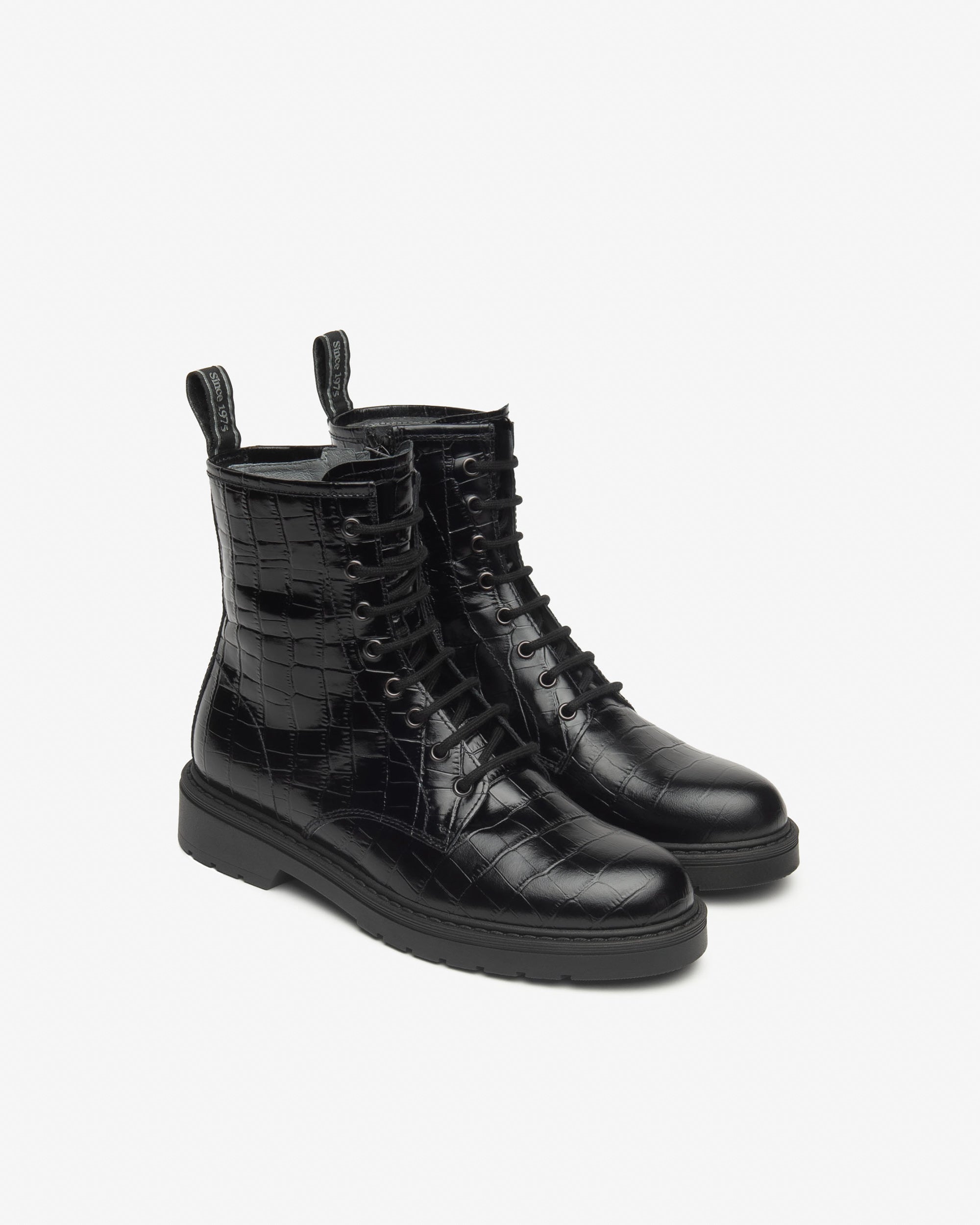 NeroGiardini Bottines Motardes Femme en Cuir Bottines Hiver