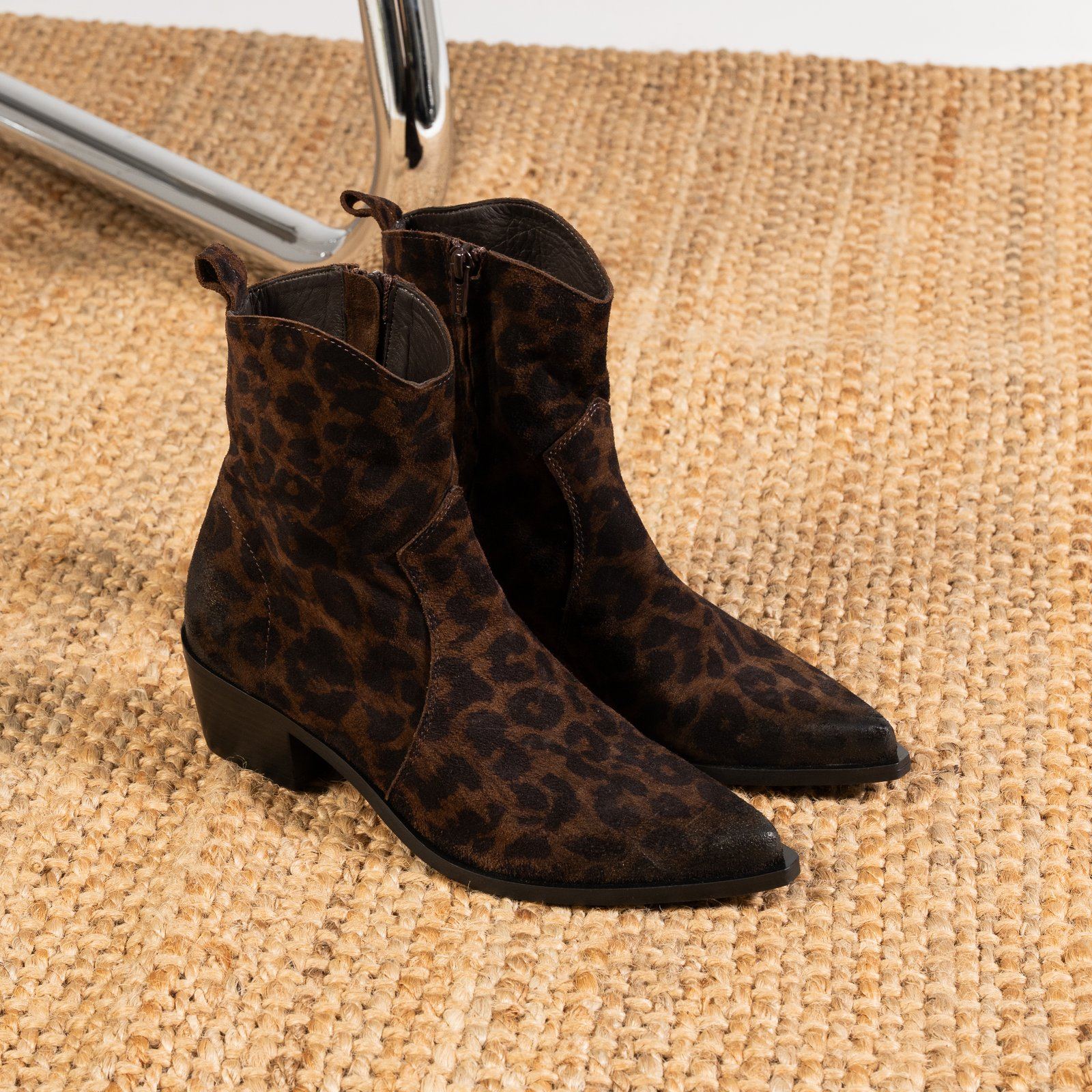 SMR E1454E5 Croleo Bruciato bottines léopard foncé