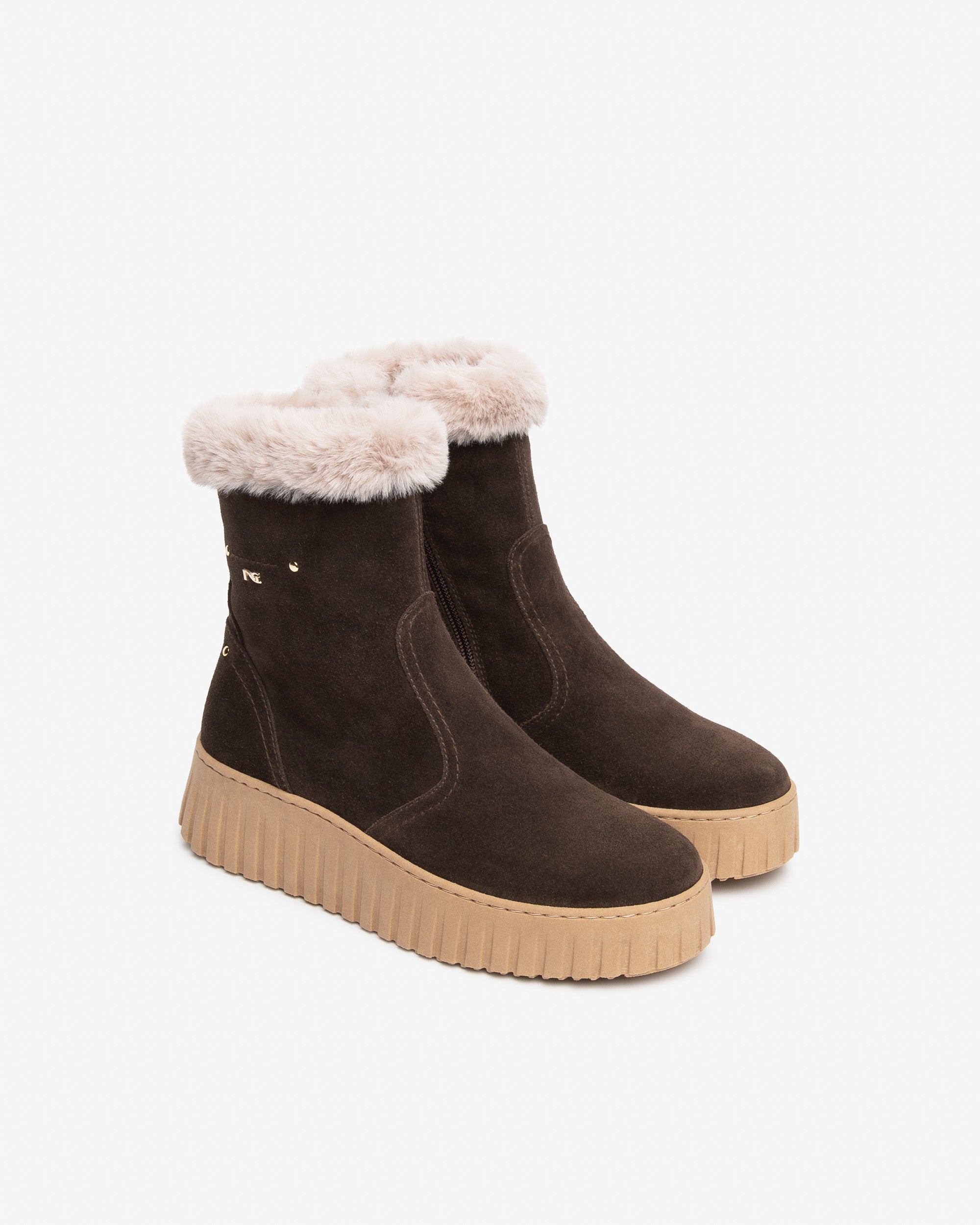 Nerogiardini Bottines Femme bottines velours daim zip 50 mm
