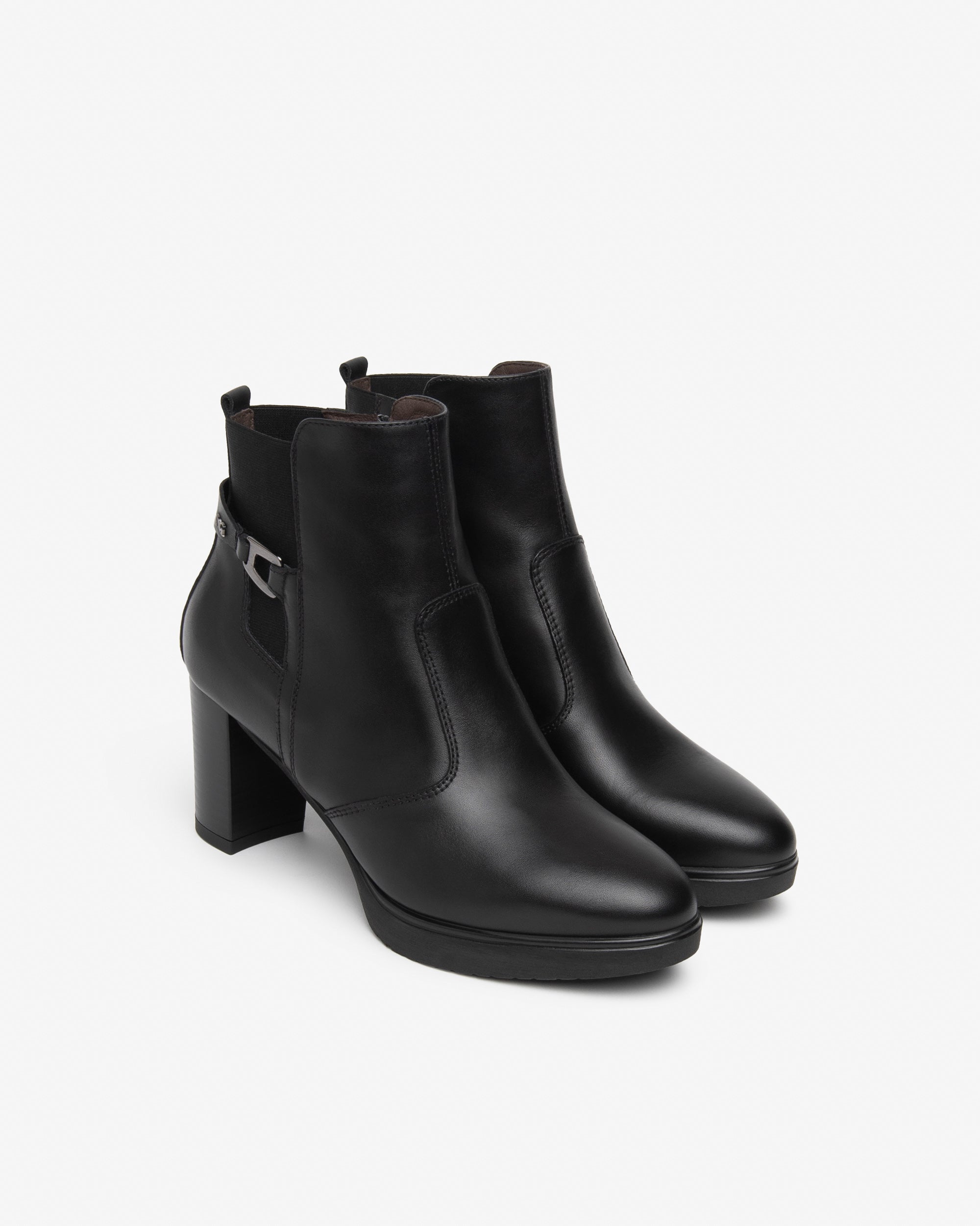 NeroGiardini Bottines Femme Cuir Tissu Talon 70 mm
