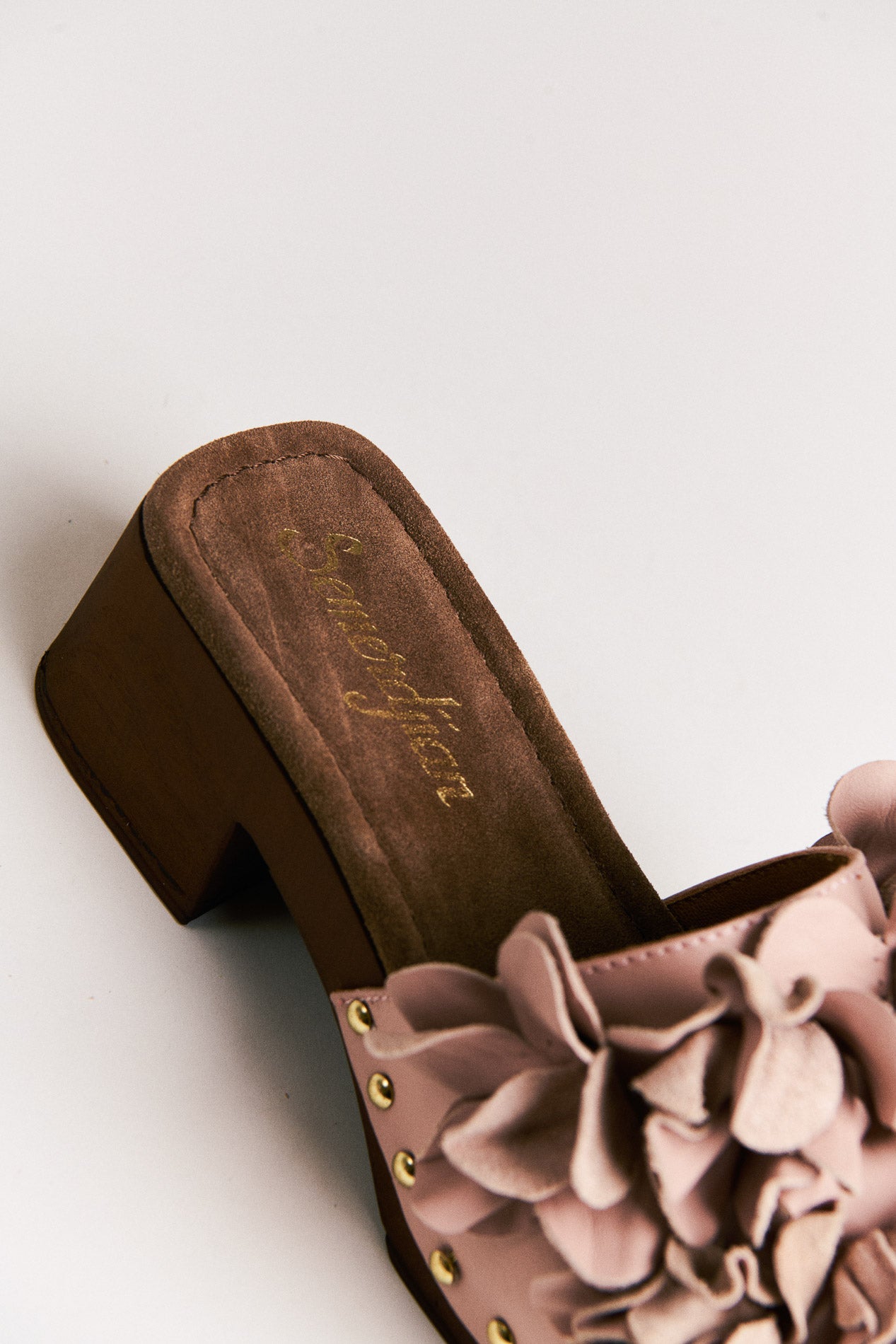 Semerdjian Z30 Oslo 6746 mule cuir rose talon