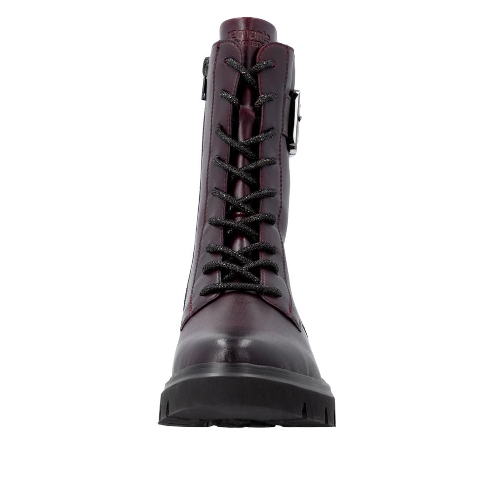 Remonte D1W82 Bottes Lacets Femme Bordeaux 39 EU