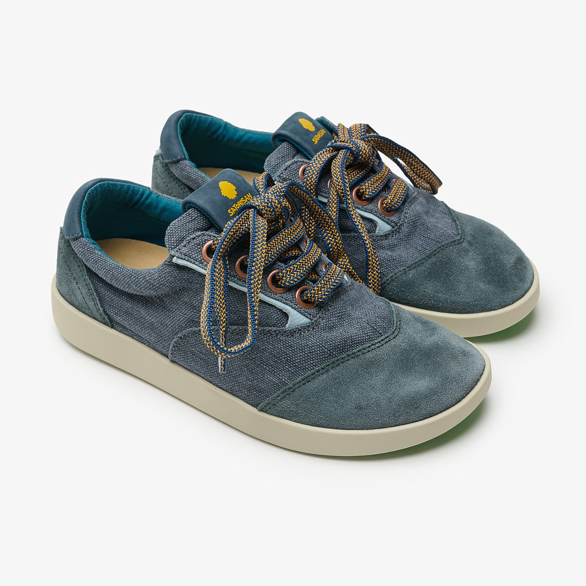 Satorisan Hatko Vintage baskets Navy toile lin homme