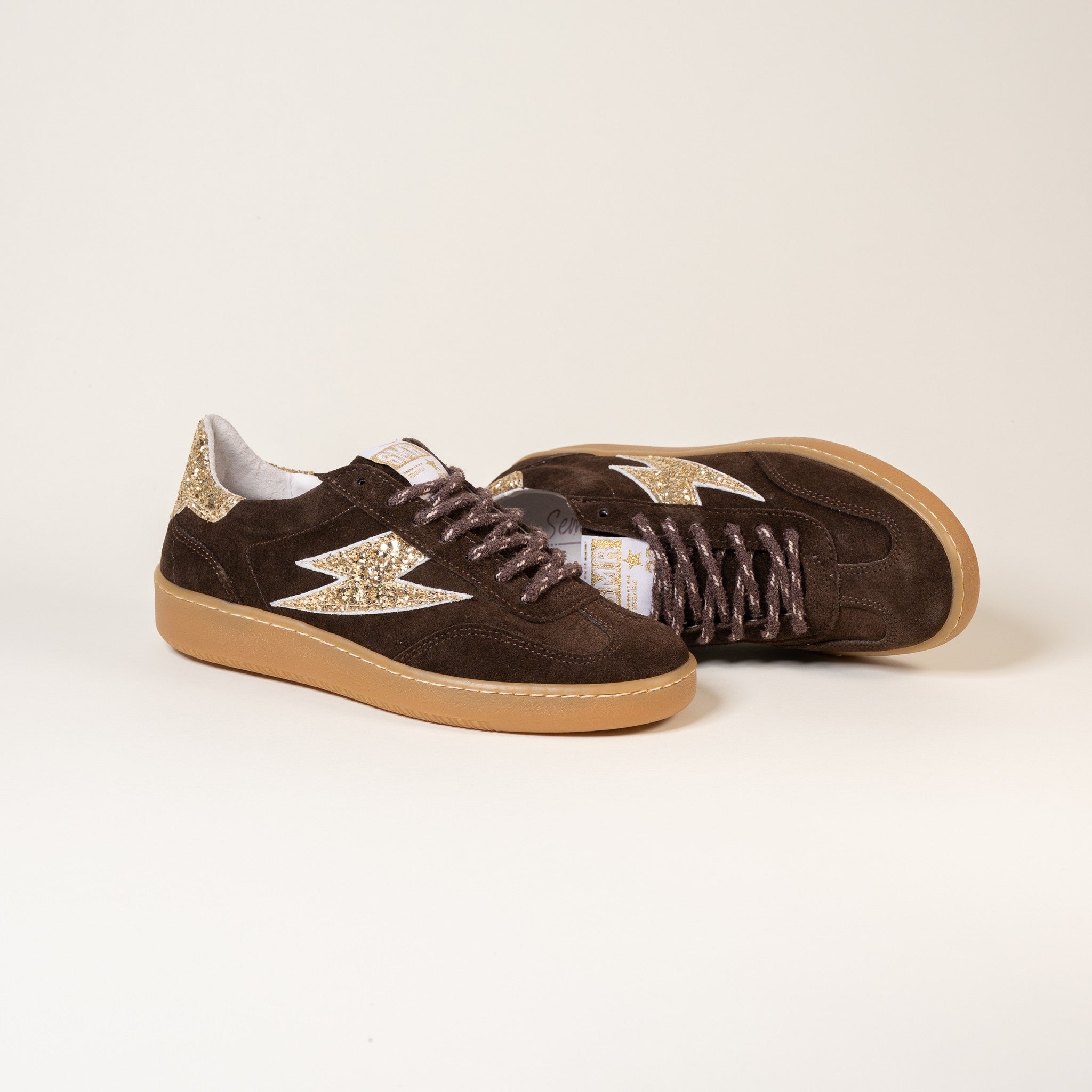 Semerdjian Lee E433 baskets marron or daim