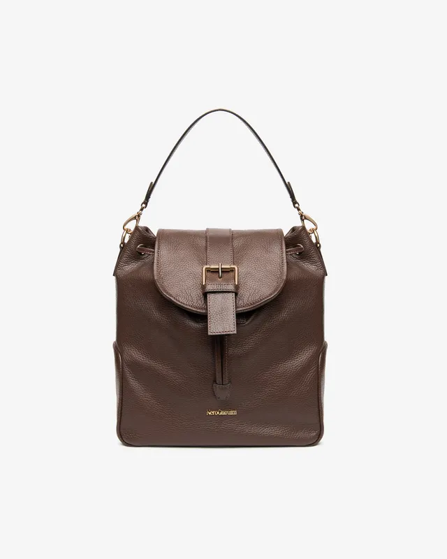 NeroGiardini Sacs Sac à Dos Femme Cuir Grainé